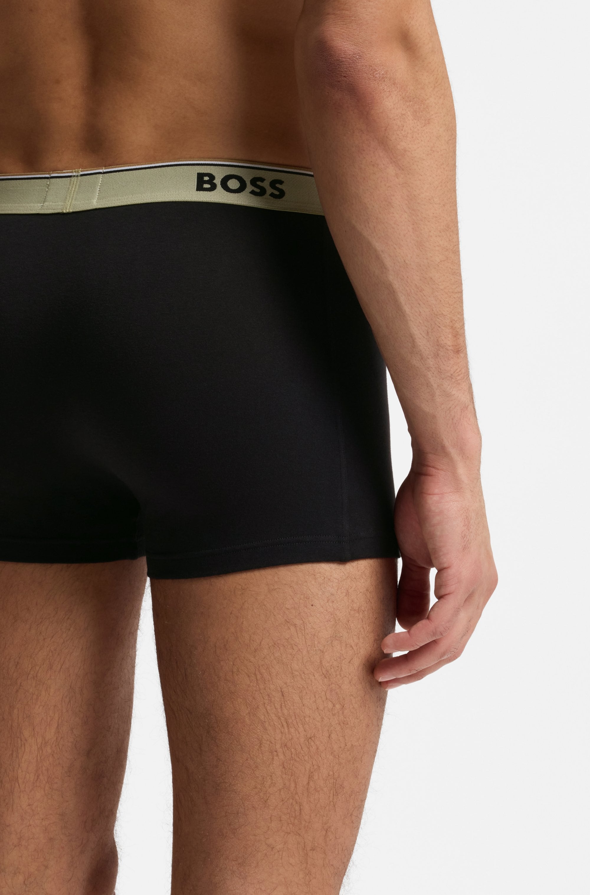 BOSS Trunk Packung, 3 Stk. aus Stretch-Baumwolle, elastischer Bund, mittlere Bundhöhe