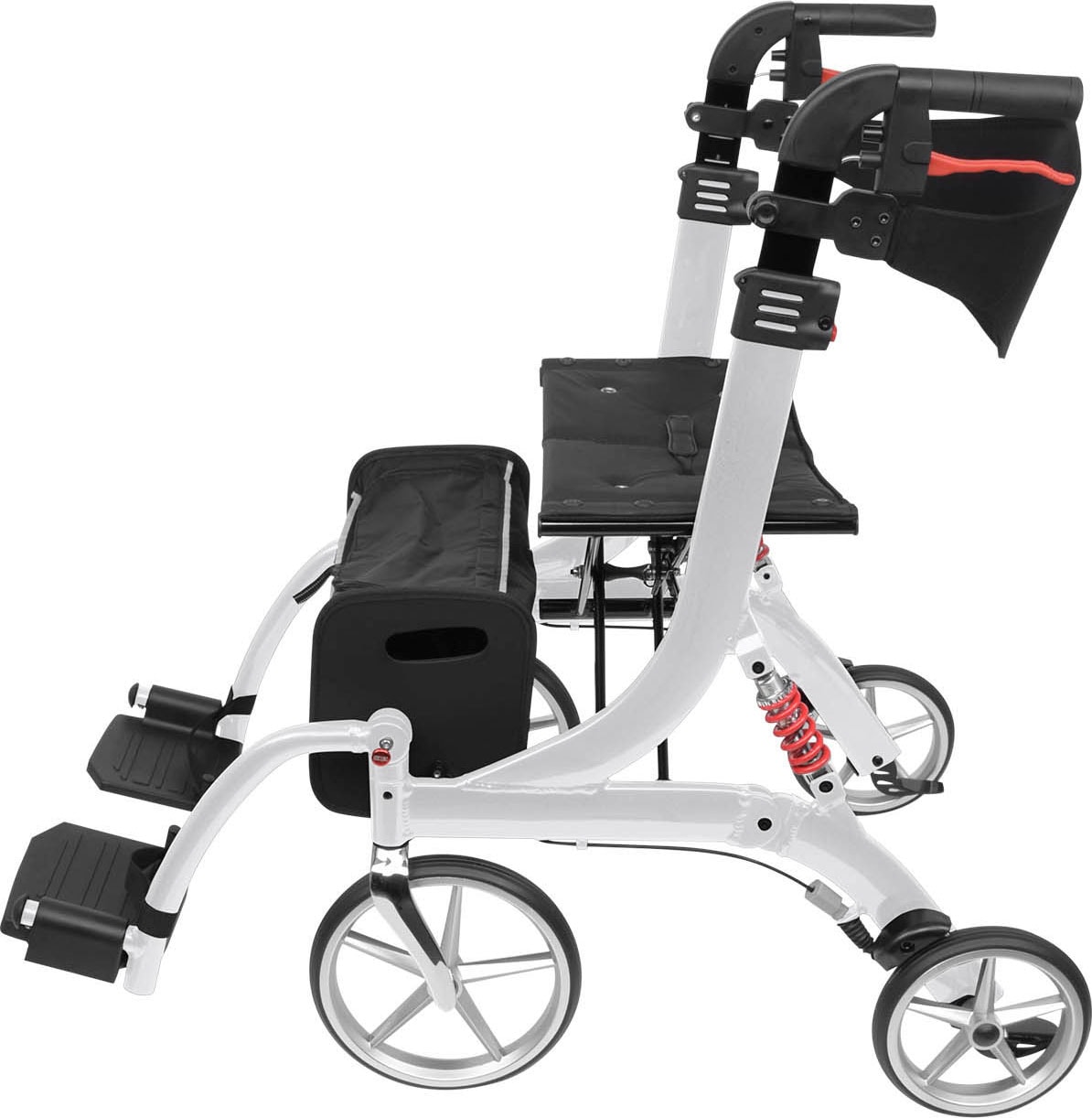 bescomedical Rollator »Spring Medium Vario«, Größe M (Sitzhöhe 56cm), inkl. Beinstützen