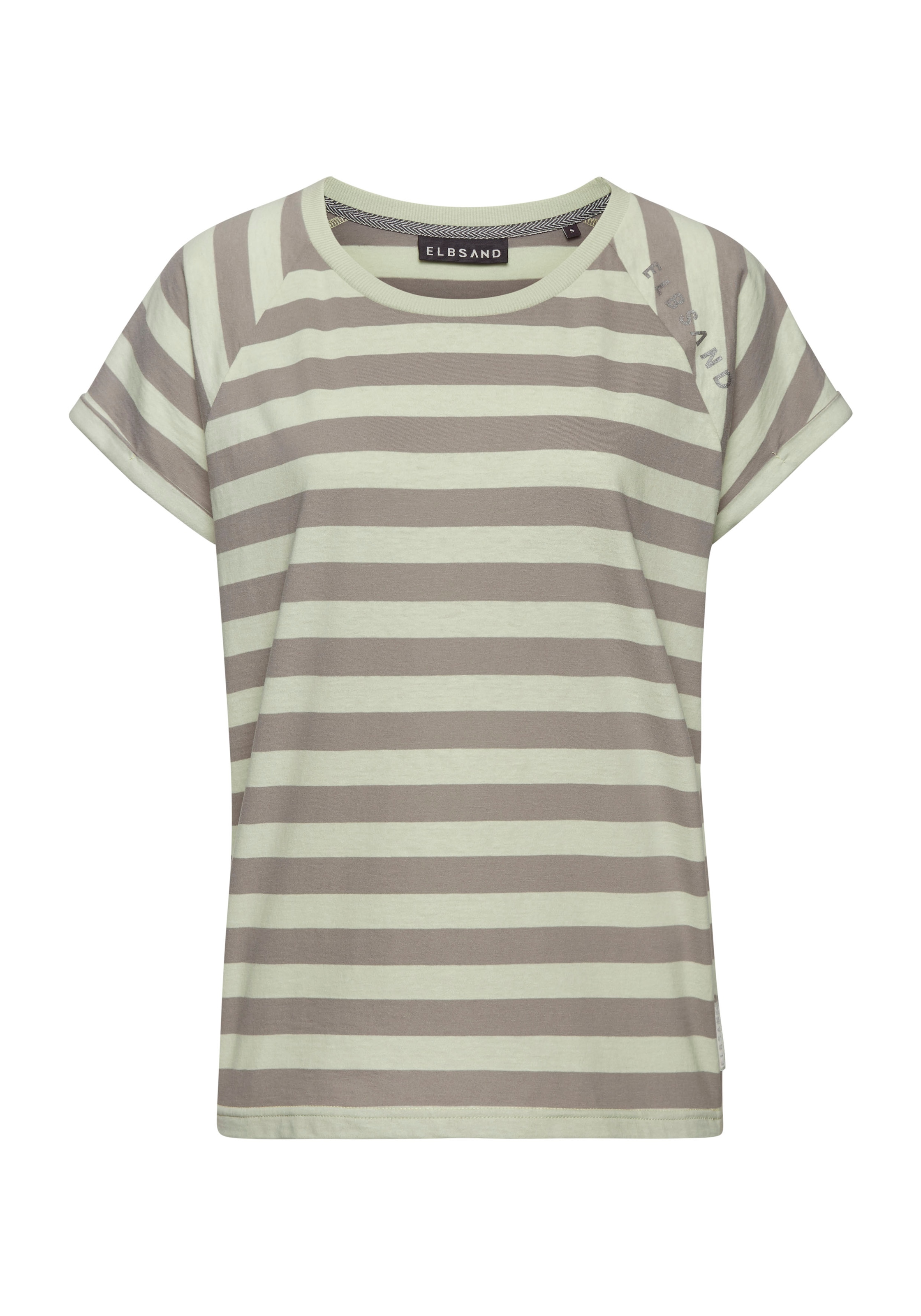 Elbsand T-Shirt »Calisa«, mit Streifenmuster, sportliches Kurzarmshirt aus Baumwoll-Mix