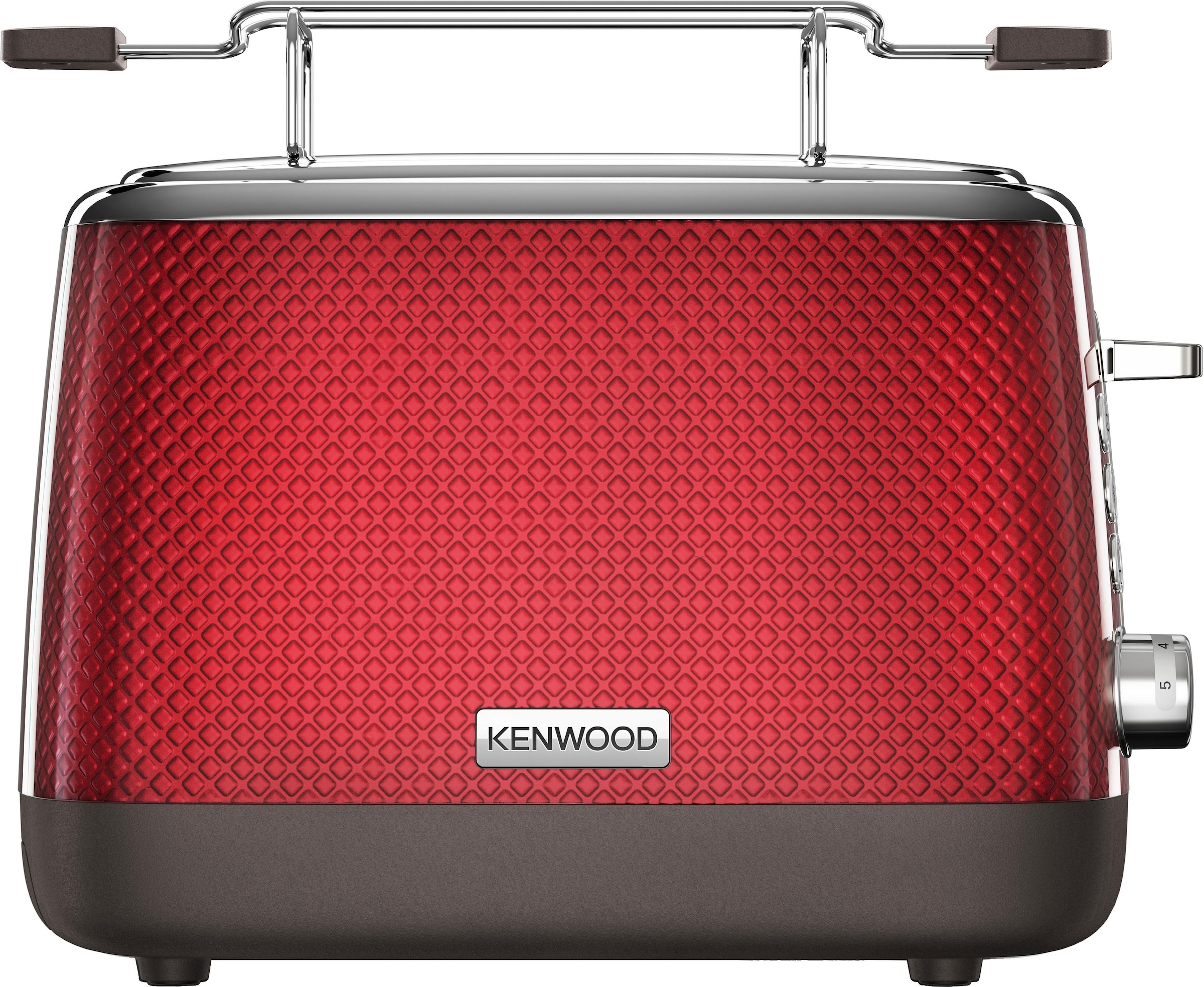 KENWOOD Toaster »Mesmerine TCM811.RD«, 2 kurze Schlitze, für 2 Scheiben, 1000 W