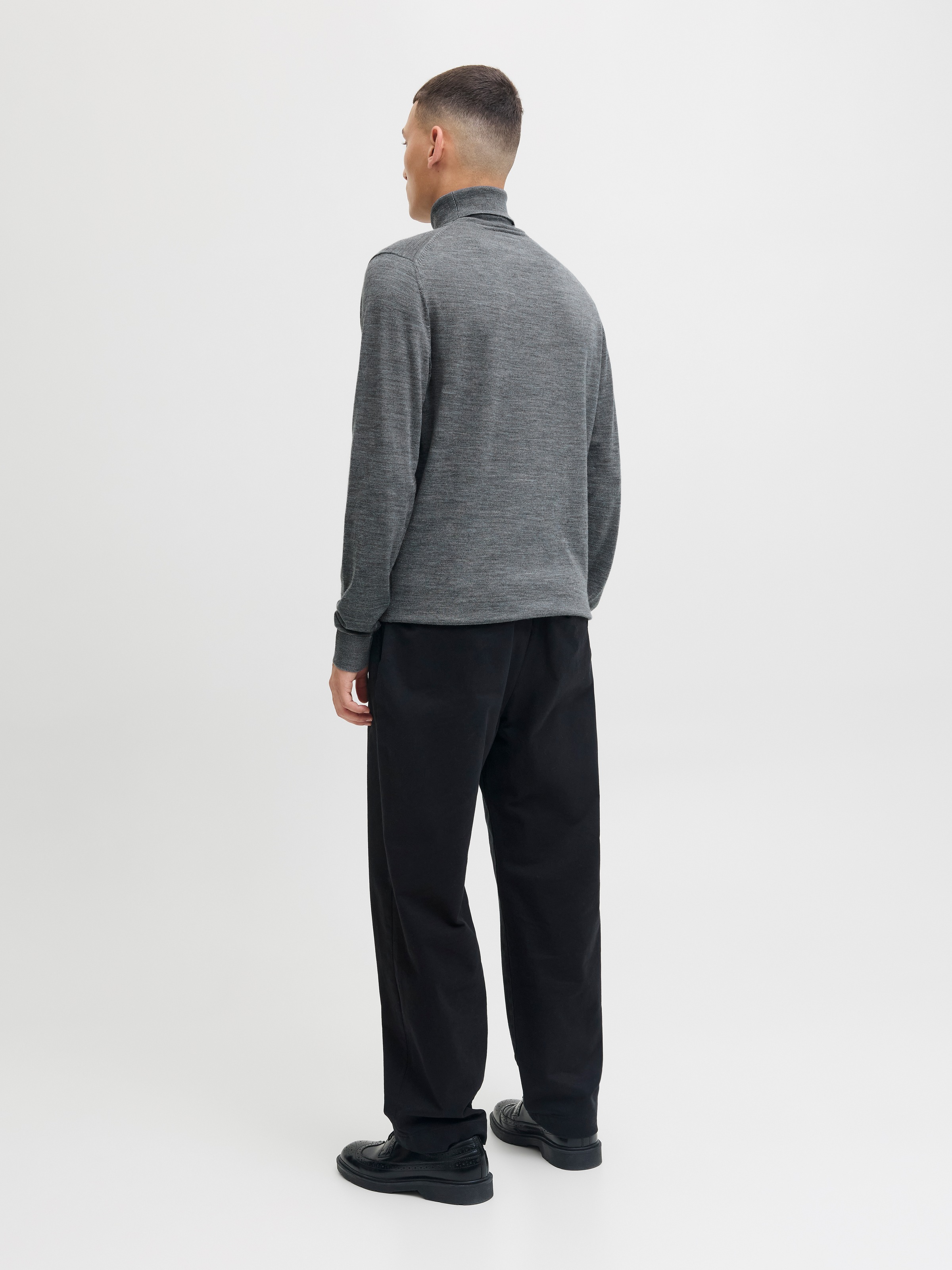Jack & Jones Rollkragenpullover »JPRBLAMERINO KNIT ROLL NECK« Wolle, regular fit