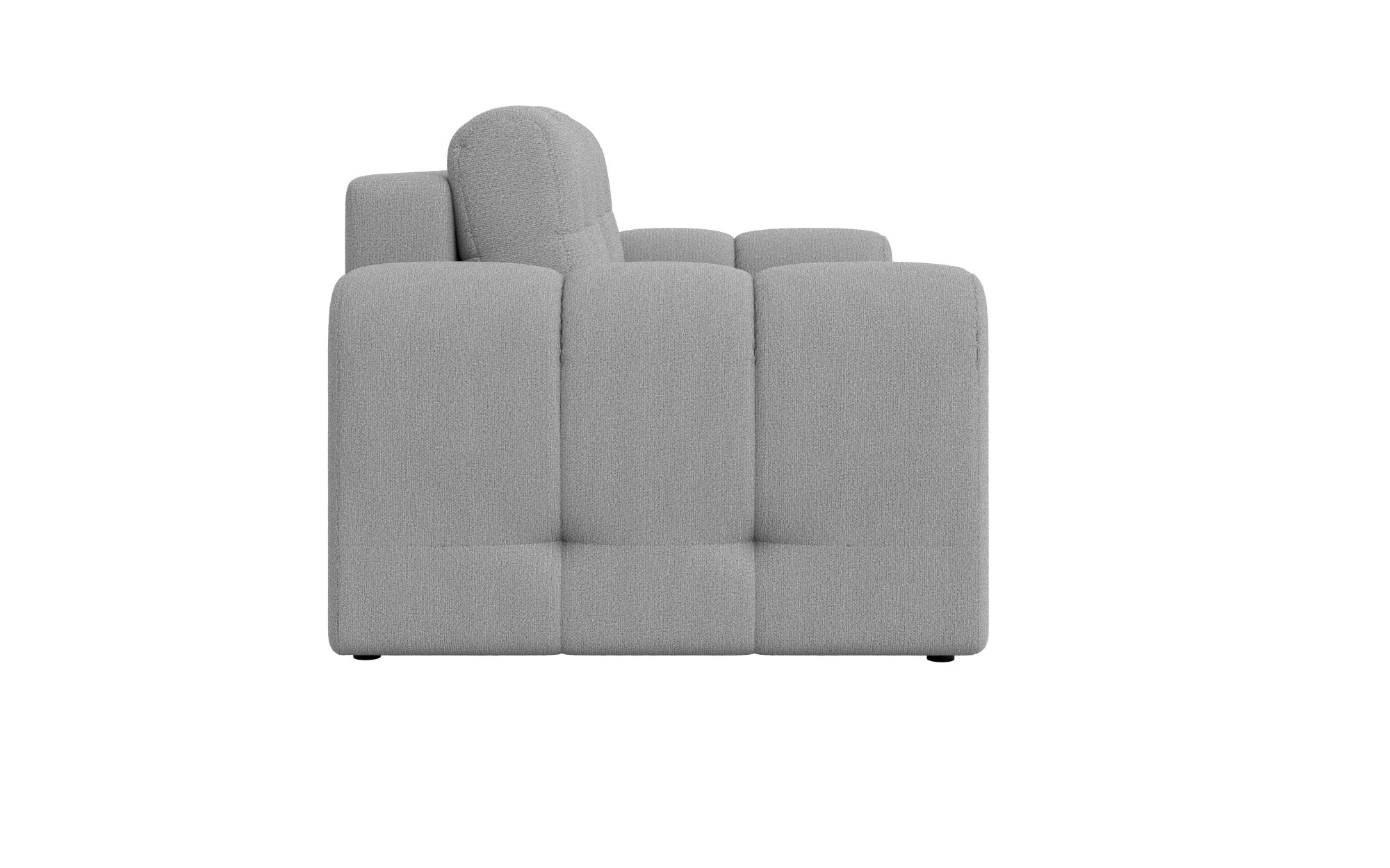 OTTO home 2-Sitzer »Manilla, trendige Steppung, 2 Rückenkissen, B/T/H 195/107/91 cm« mit Wellenunterfederung, in verschiedenen Materialien und Farben