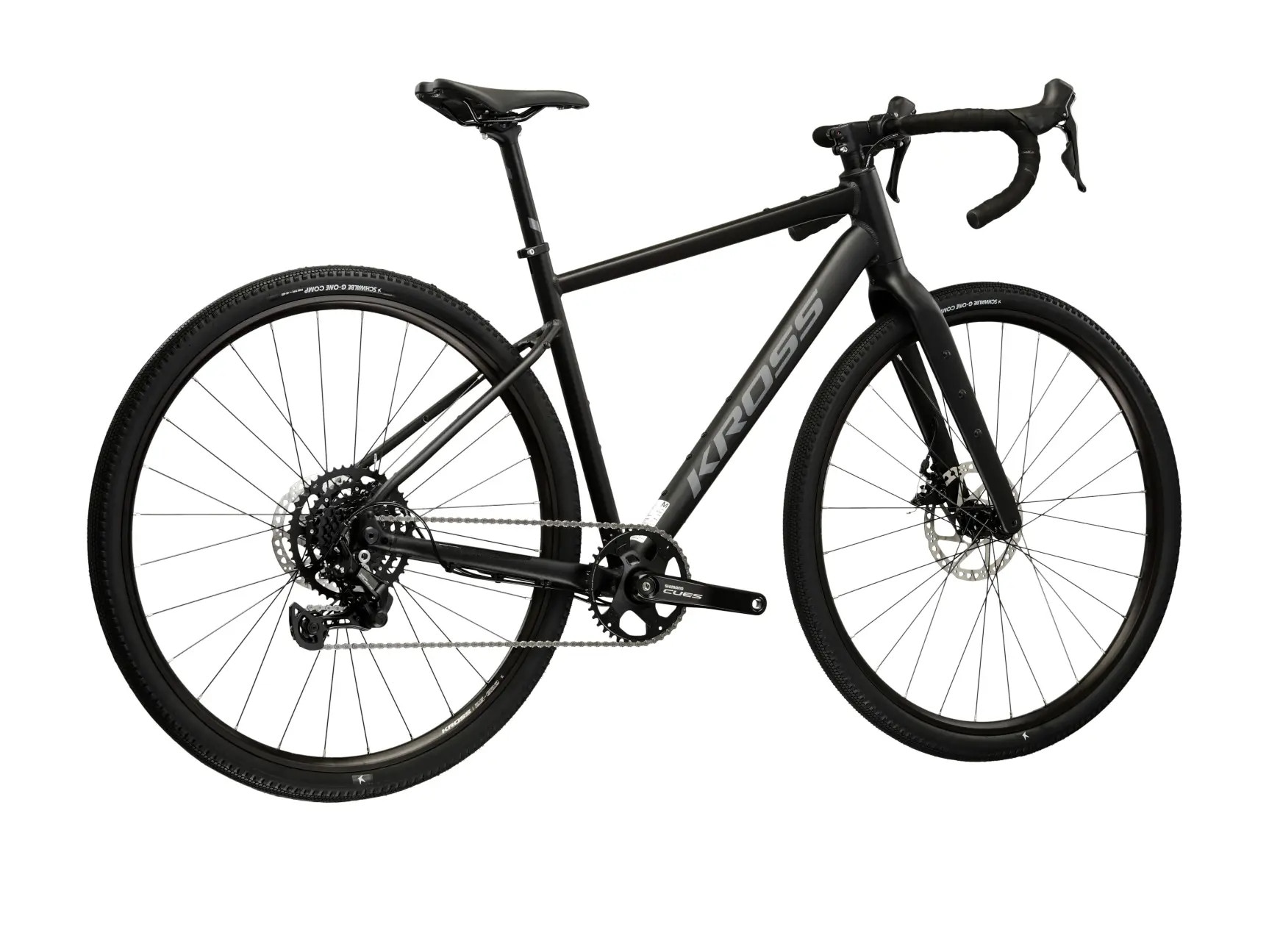 Kross Gravelbike »KROSS Gravelbike Esker 1.0 28" schwarz 9 Gänge« 18 Gang Kettenschaltung
