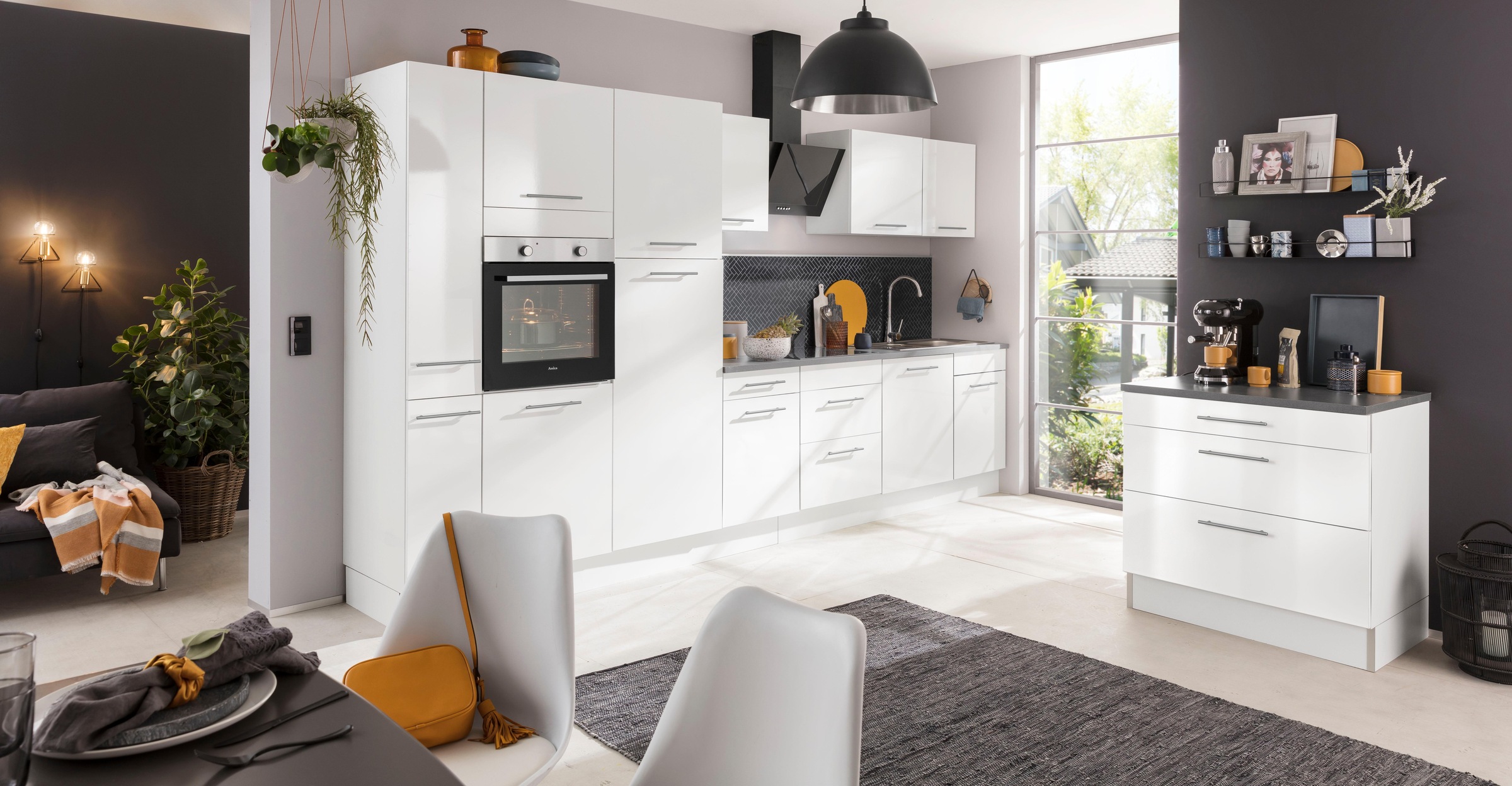 wiho Küchen Küchenzeile »Ela«, Breite 340 cm, Soft-Close-Funktion, höhenver günstig online kaufen