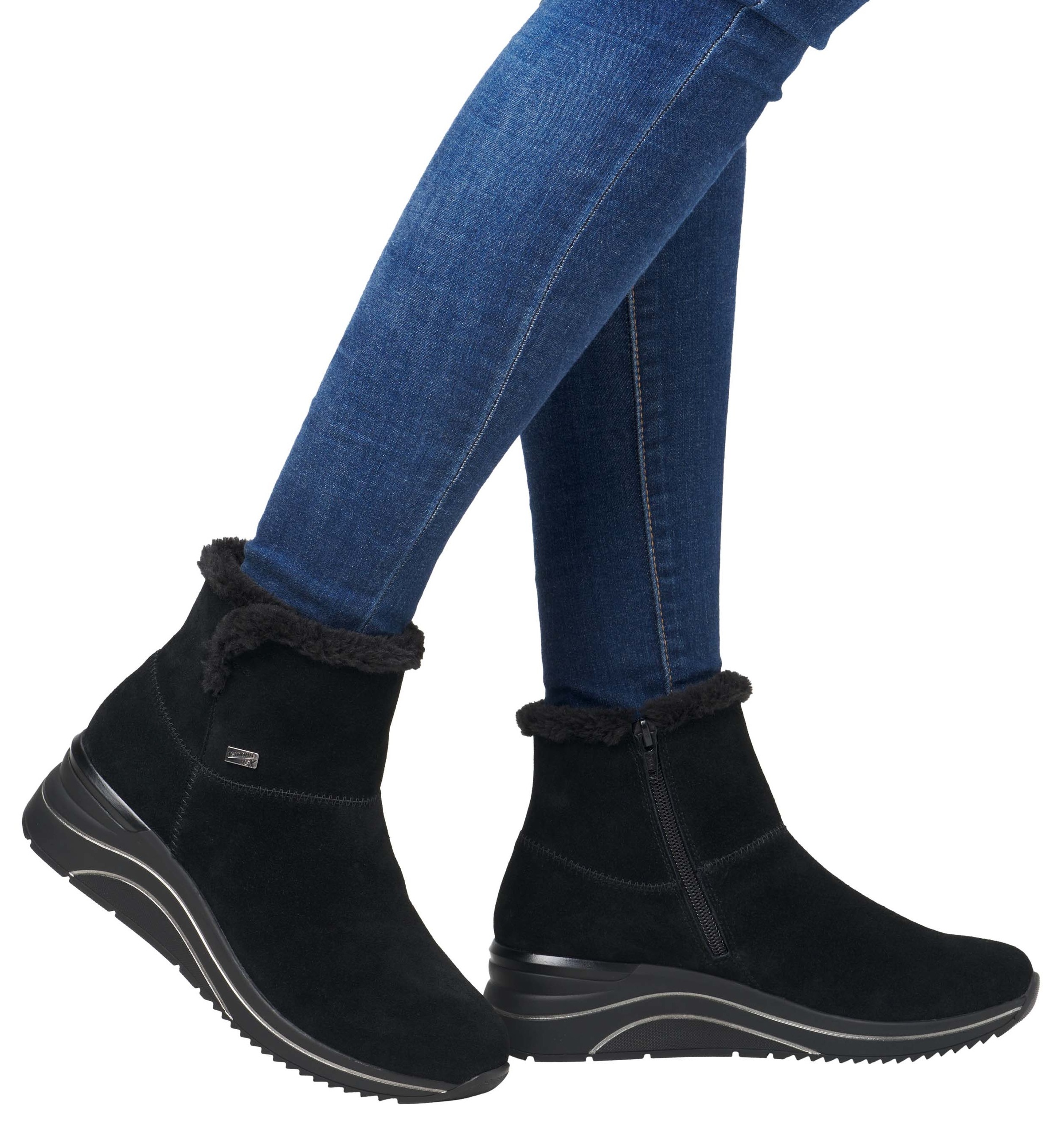 Remonte Winterstiefelette, Keilabsatz, Stiefelette, Winterboots, wasserabweisende TEX-Membran