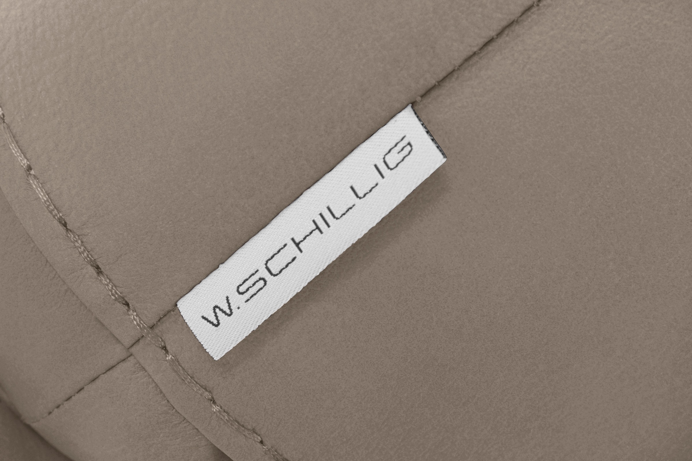 W.SCHILLIG Hocker »montanaa«, mit Metallfüßen in Bronze pulverbeschichtet, Breite 141 cm