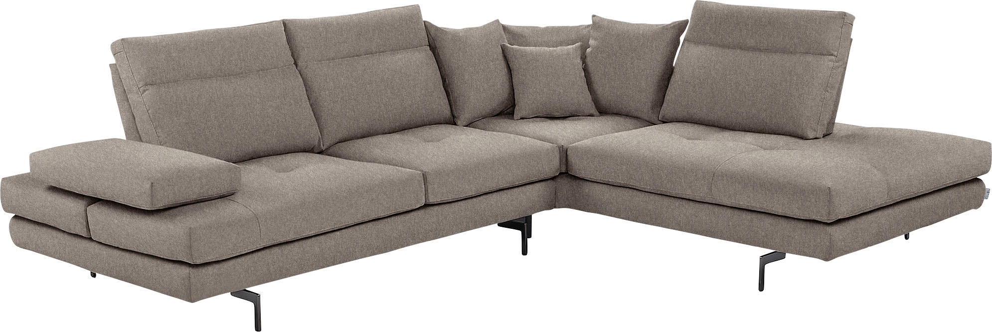 CALIA ITALIA Ecksofa »Toby Wing, Komfortsofa mit Sitzkomfort der Extraklass günstig online kaufen
