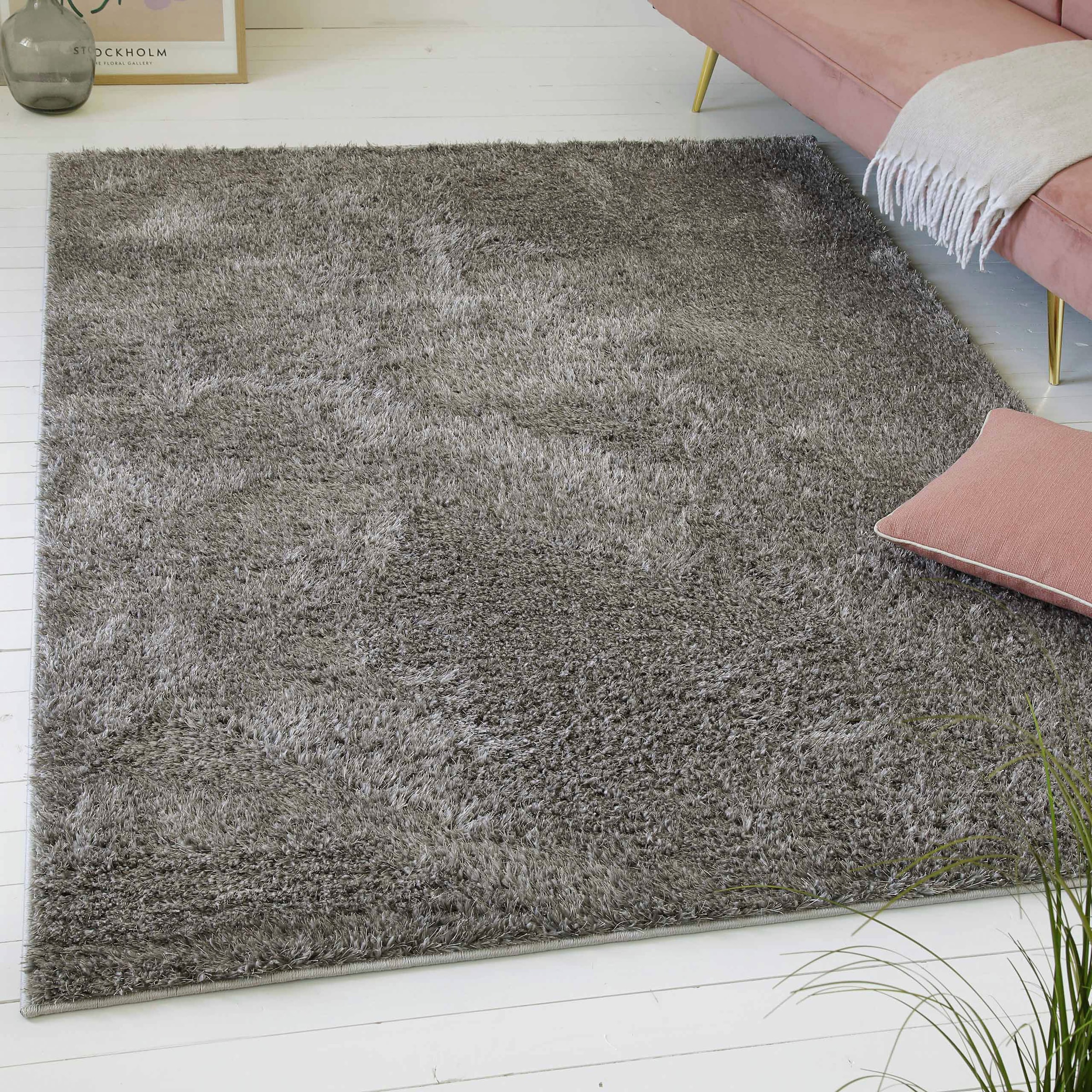 my home Hochflor-Teppich »Nickolas«, rund, 30 mm Höhe, Langflor, Shaggy, di günstig online kaufen