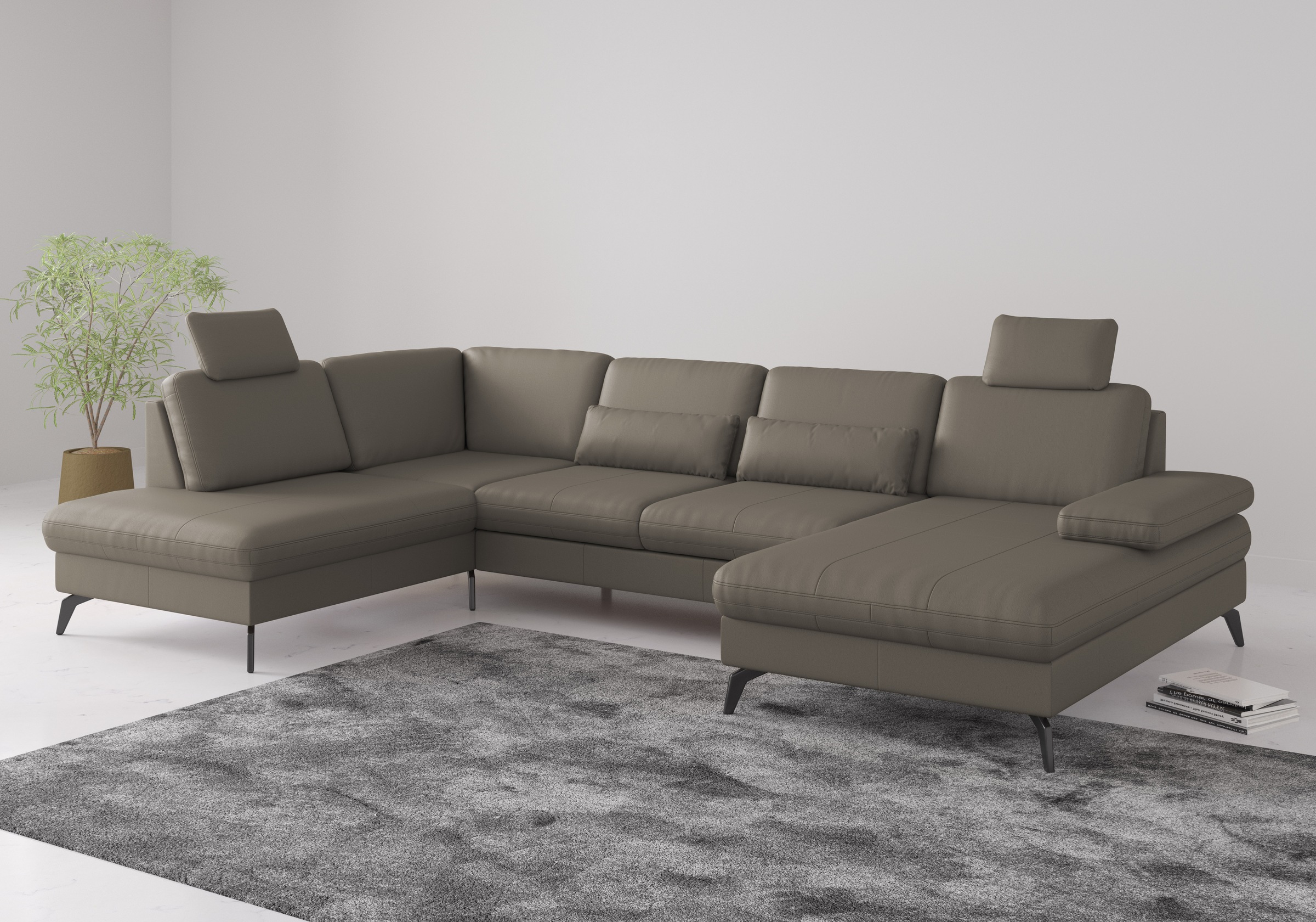 sit&more Wohnlandschaft »Morris U-Form, inkl. Sitztiefenverstellung« wahlwe günstig online kaufen