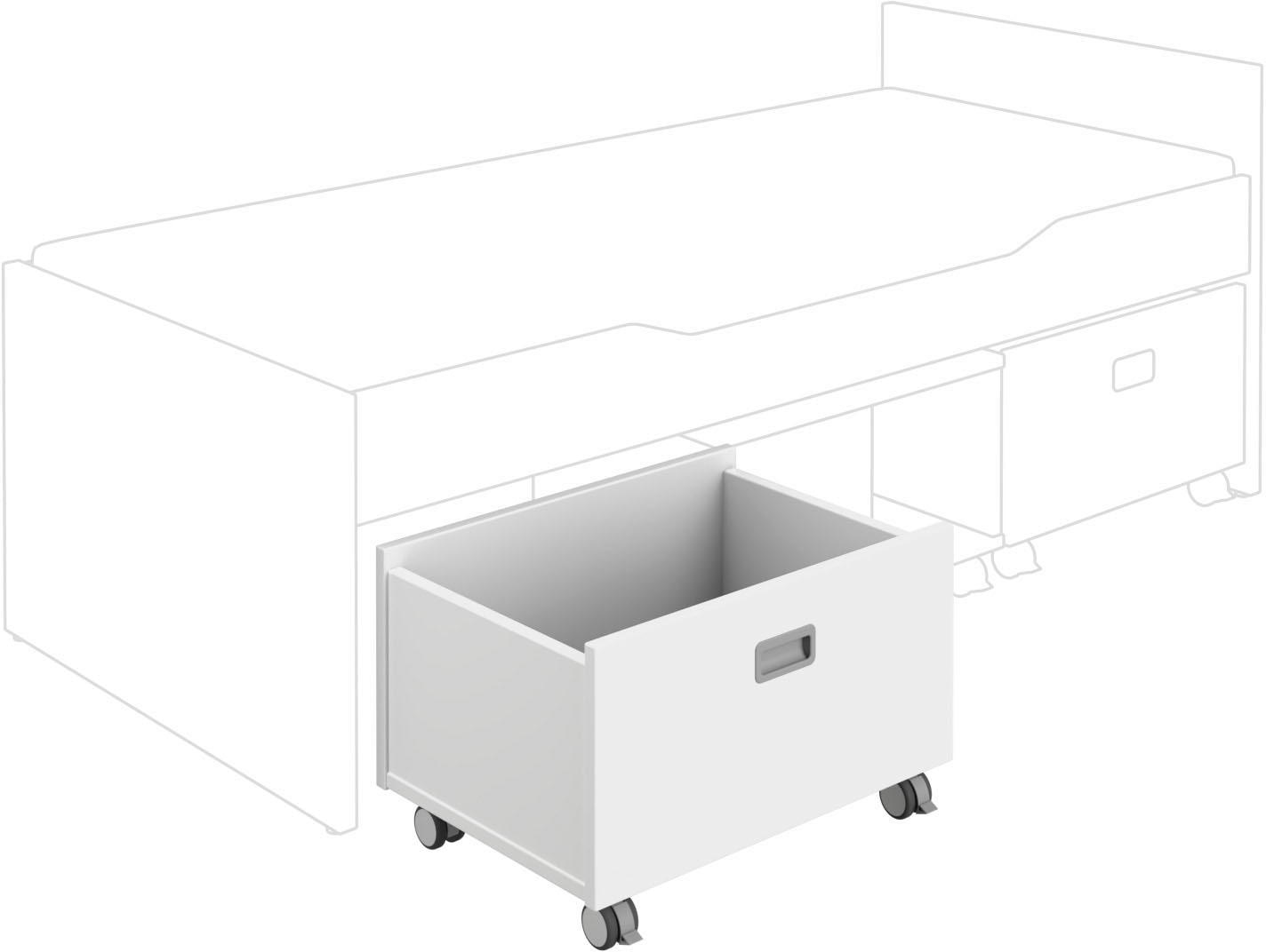 PAIDI Schieberegal »Rollbox«, Stauraumlösung auf Rollen, vielseitig einsetz günstig online kaufen