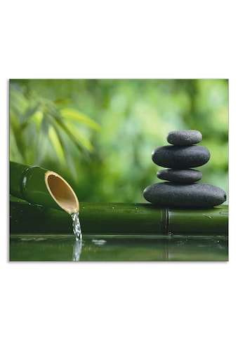Artland Küchenrückwand »Bambusbrunnen und Zen-Stein«, (1 tlg.), selbstklebend in... kaufen