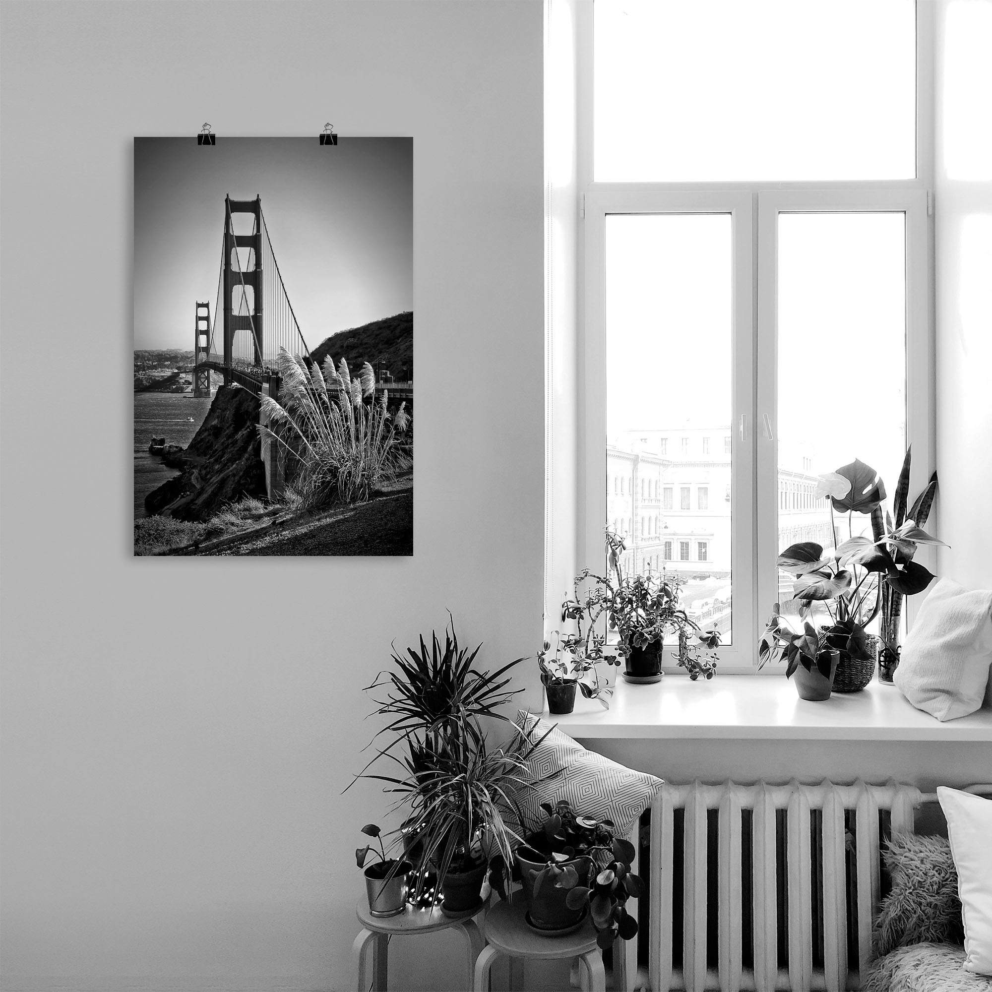 Artland Wandbild »San Francisco Golden Gate Bridge«, Amerika, (1 St.), als Leinwandbild, Poster in verschied. Größen