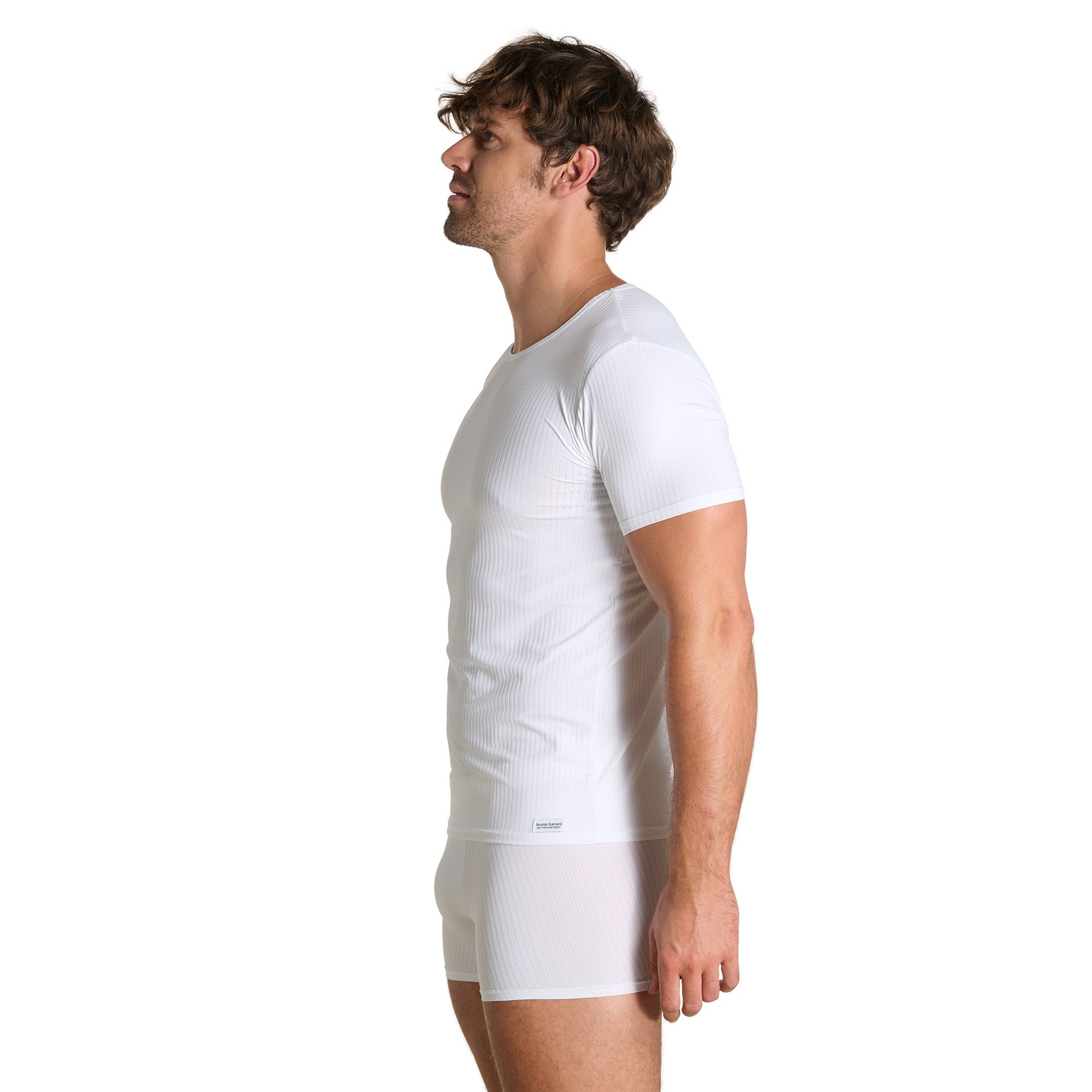 Bruno Banani Rundhalsshirt »ANTISTRESS« Kurzarm, Rundhalsausschnitt, Cotton-Mix