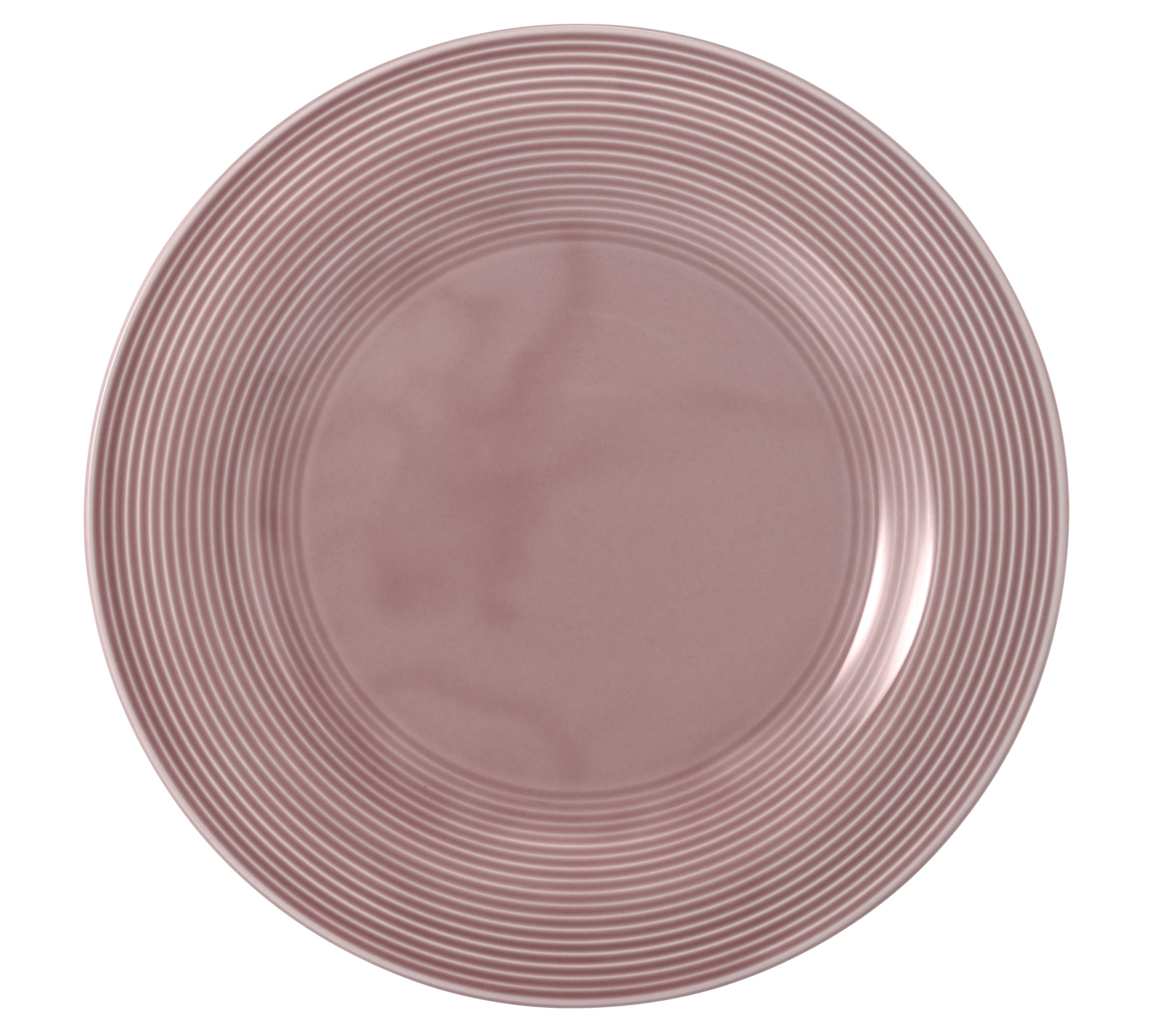 Seltmann Weiden Tafelservice »Geschirr-Set, 12 Teile, Beat Altrosa«, (Set, 12 tlg., 6x Suppenteller rund 21 cm, 6x Speiseteller rund 27,5 cm), Teller Set, weiß, mit Rillendekor, 12 Teile, für 6 Personen