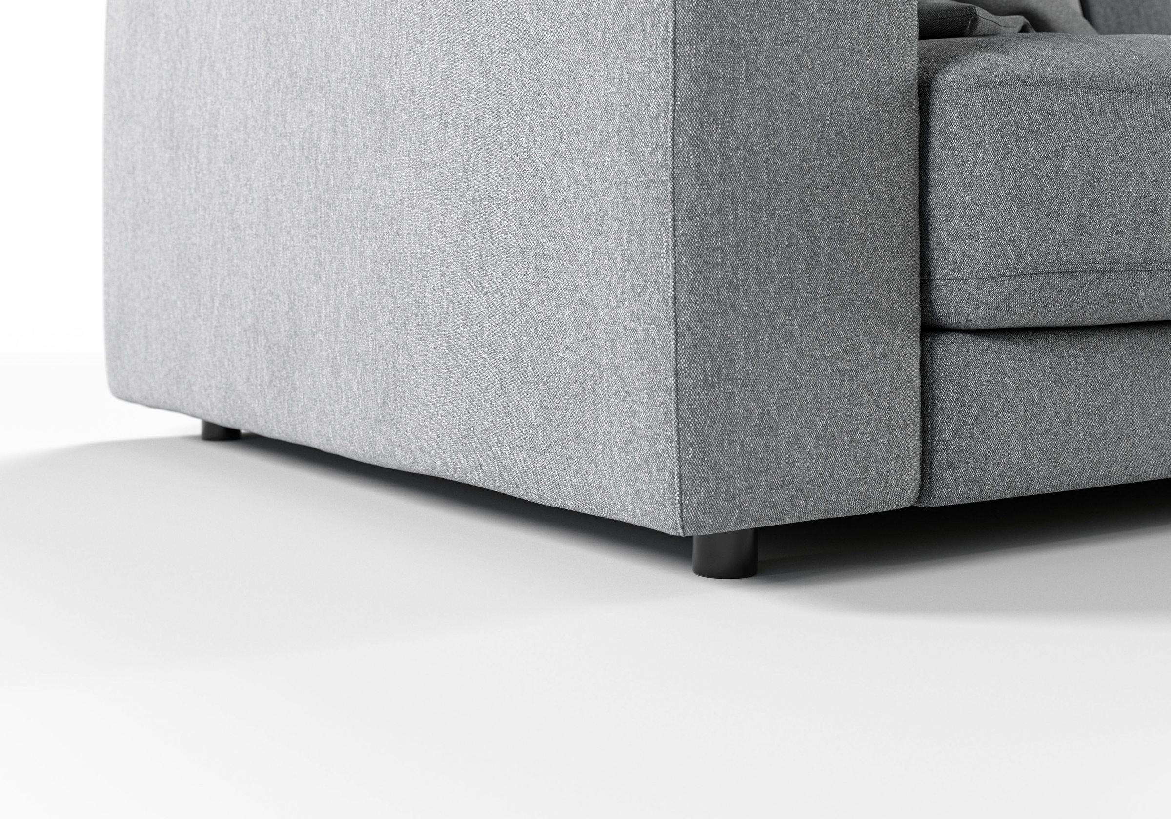 3C Candy Ecksofa »Enisa II, bequem und komfortabel, großes Familiensofa, L-Form«, incl. 3 Flatterkissen, wahlweise mit Flecken-Schutz-Bezug Easy care