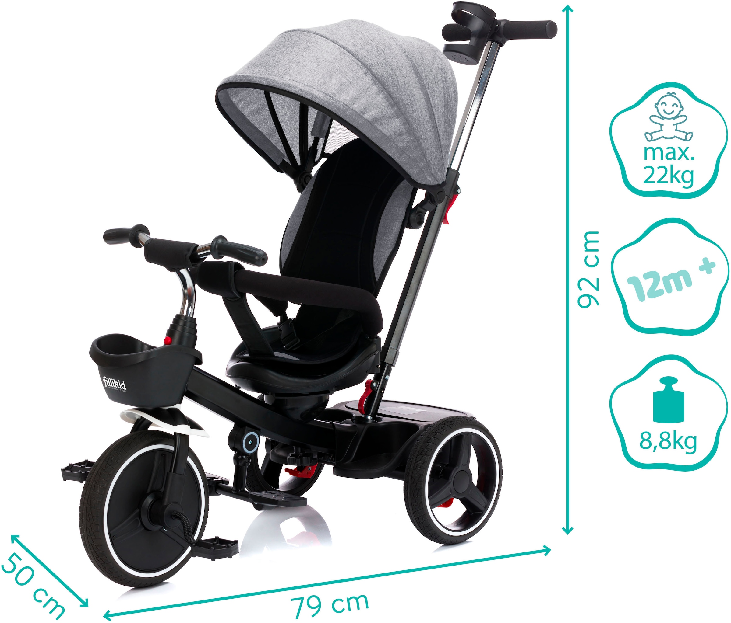 Fillikid Dreirad »Niki 360«