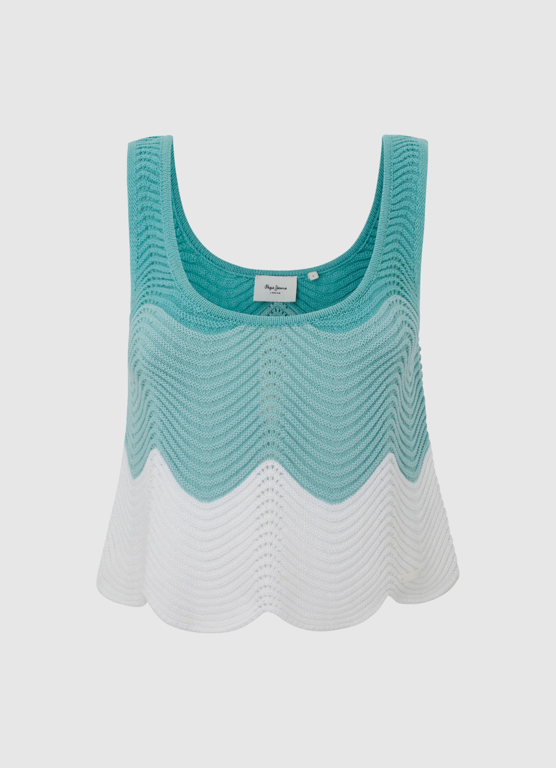 Pepe Jeans Stricktop »GALEA« mit Wellensaum