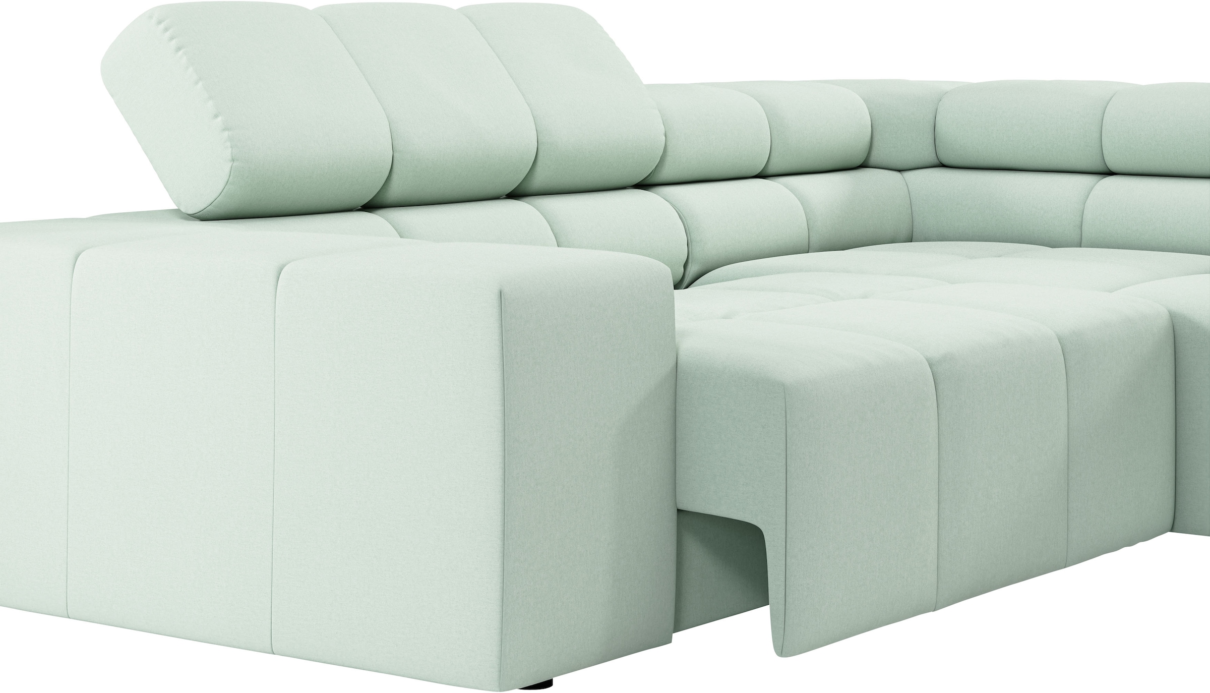 INOSIGN Ecksofa »Ancona, incl. Kopfteilverstellung + 3 Zierkissen, L-Form, Breite 249cm«, wahlweise motorische Sitztiefenverstellung, B/T(H: 249/215/70 cm