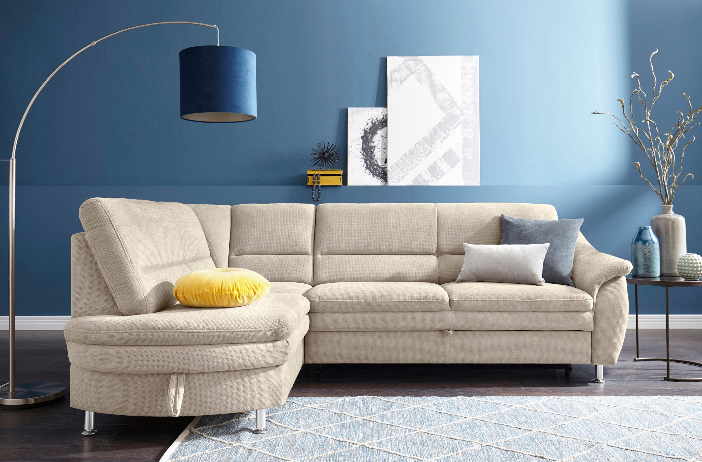 sit&more Ecksofa »Cardoso L-Form«, mit Federkern, wahlweise mit Bettfunktio günstig online kaufen
