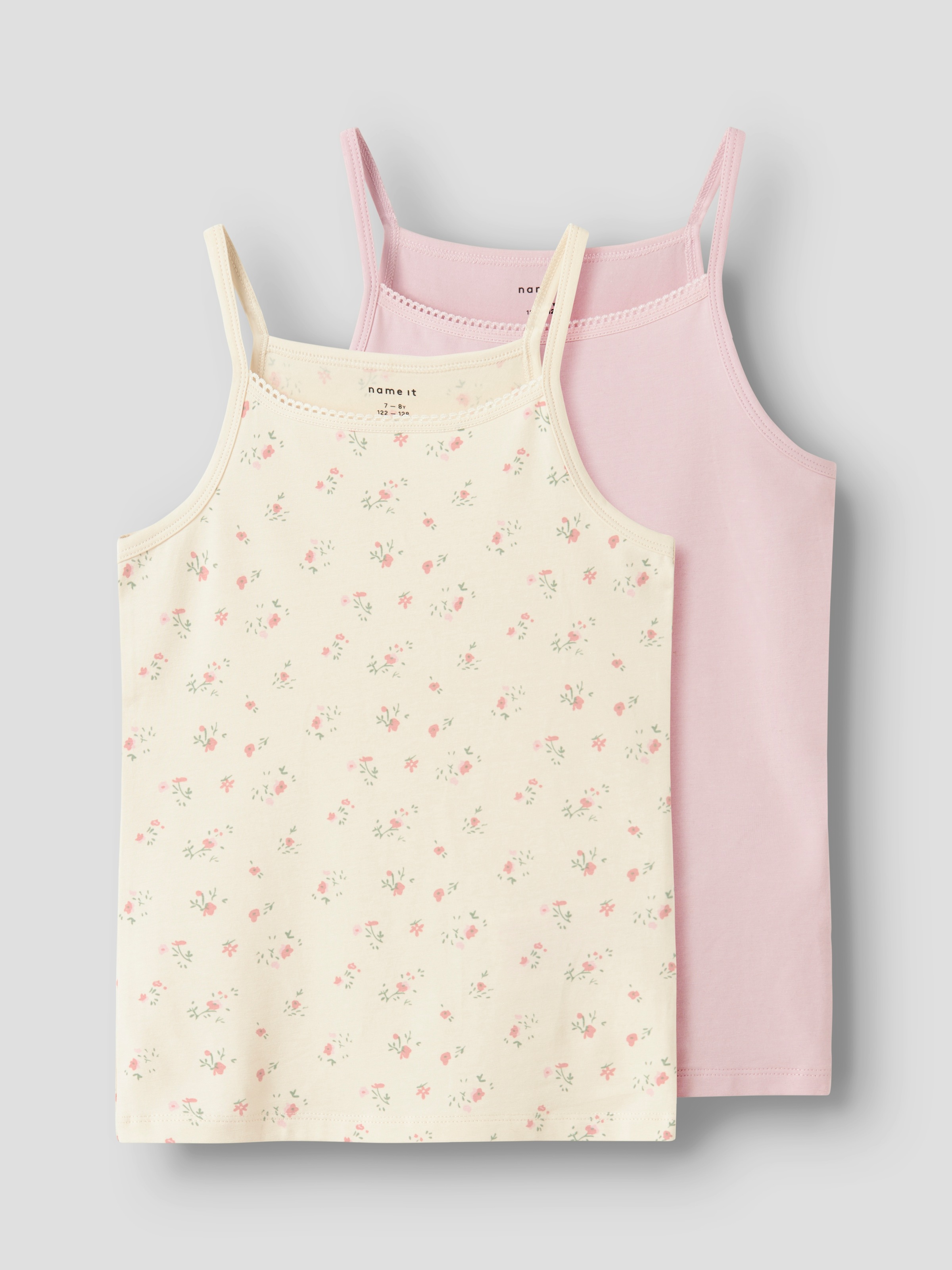 Name It Unterhemd »NKFSTRAP TOP 2P FLOWER NOOS«, (2 St.)