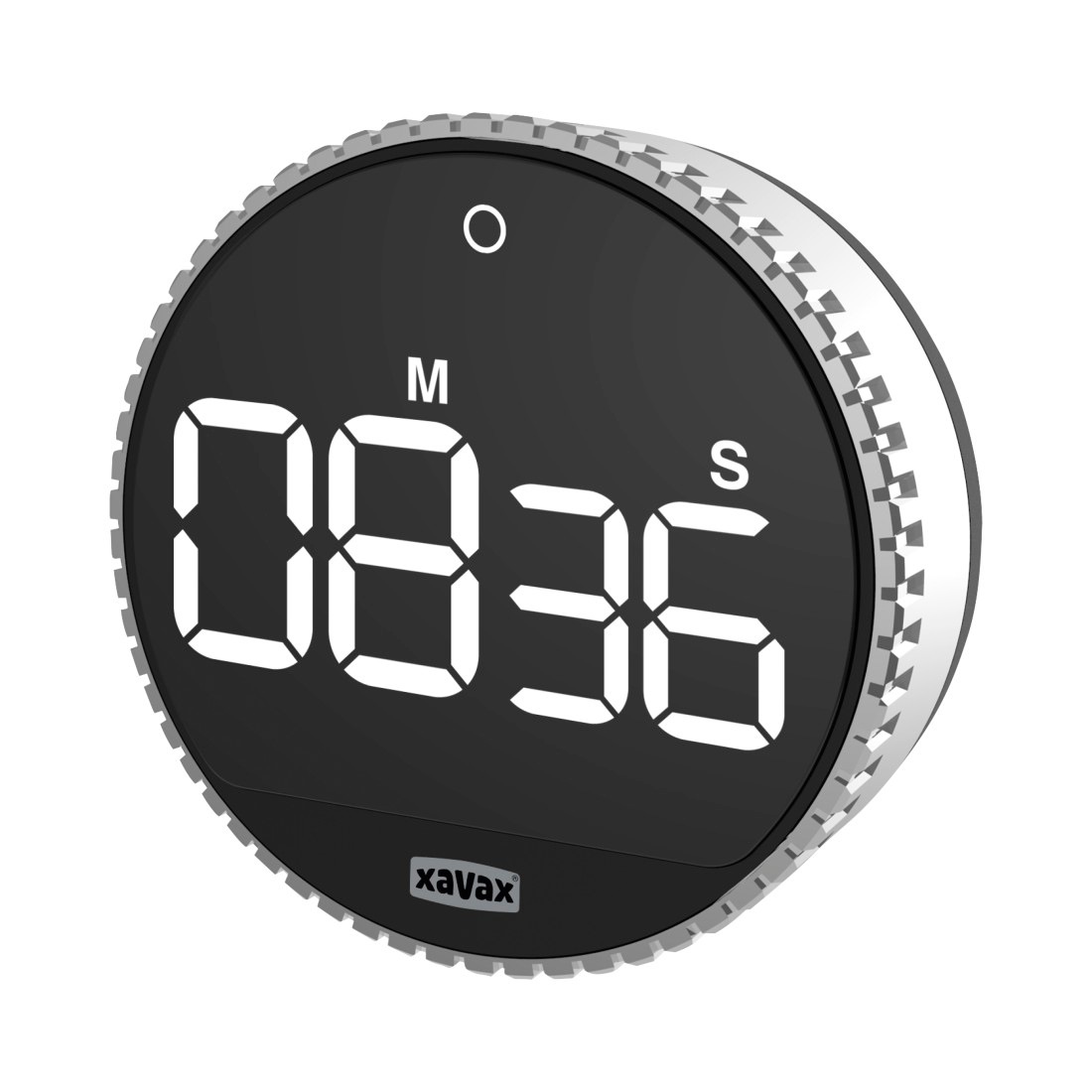 Xavax Küchentimer »Timer "Rotation", digital, Silber, Schwarz«, Magnetisch, günstig online kaufen