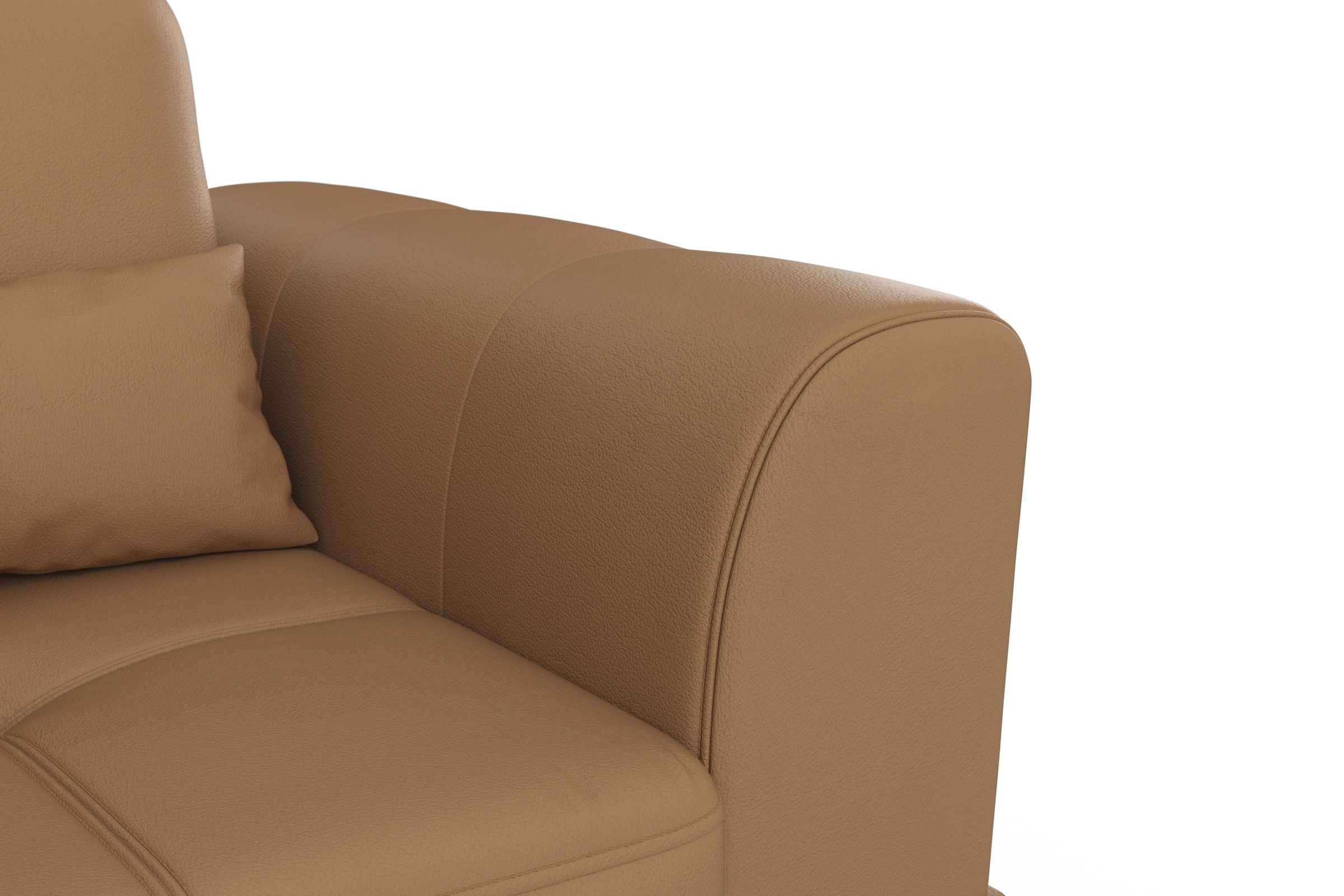 sit&more Ecksofa »Bendigo L-Form«, inklusive Sitztiefenverstellung, Bodenfreiheit 12 cm, in 2 Fußfarben