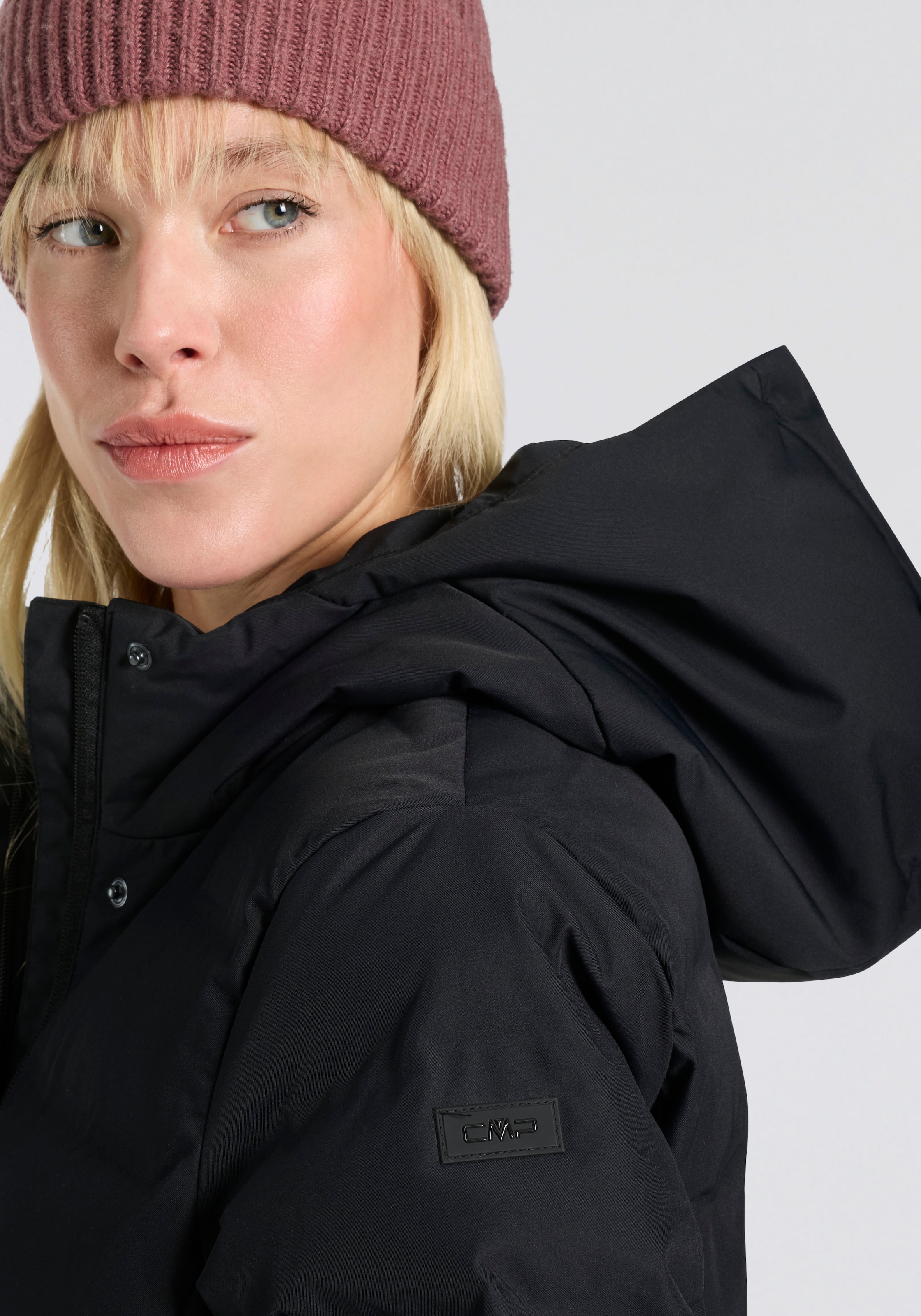 CMP Wintermantel »WOMAN COAT FIX HOOD« 1 Stk. wärmend & winddicht & wasserabweisend