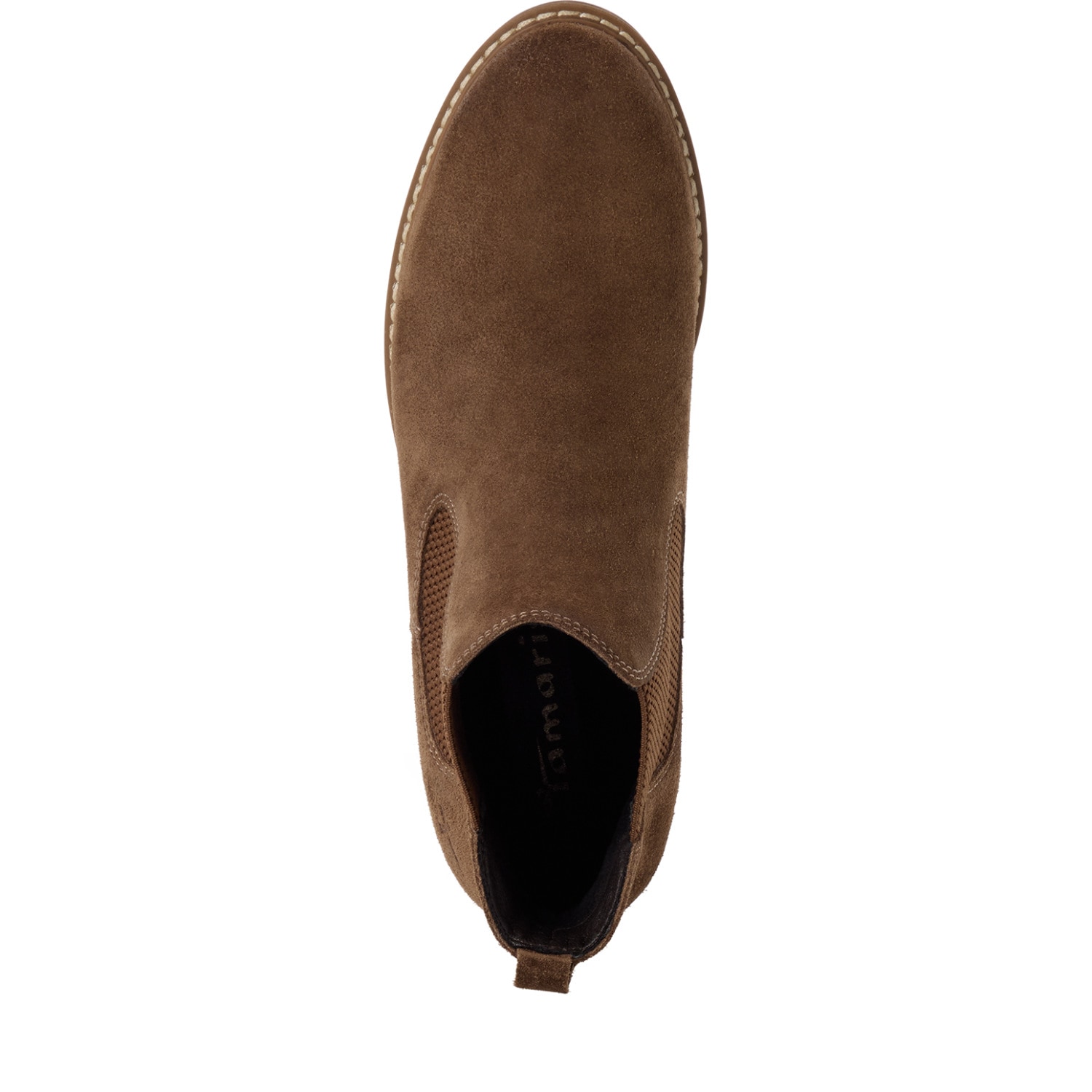 Tamaris Chelseaboots  Blockabsatz, Stiefelette mit Anziehlasche, schmale Form
