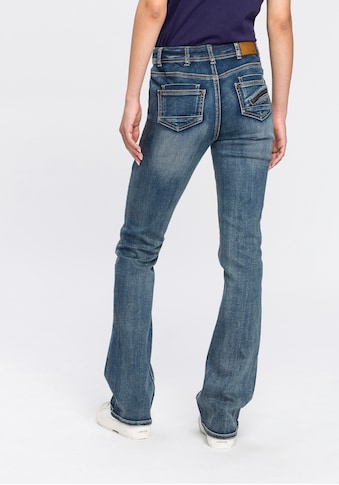 Arizona Bootcut-Jeans »mit Zippertasche«, High Waist kaufen