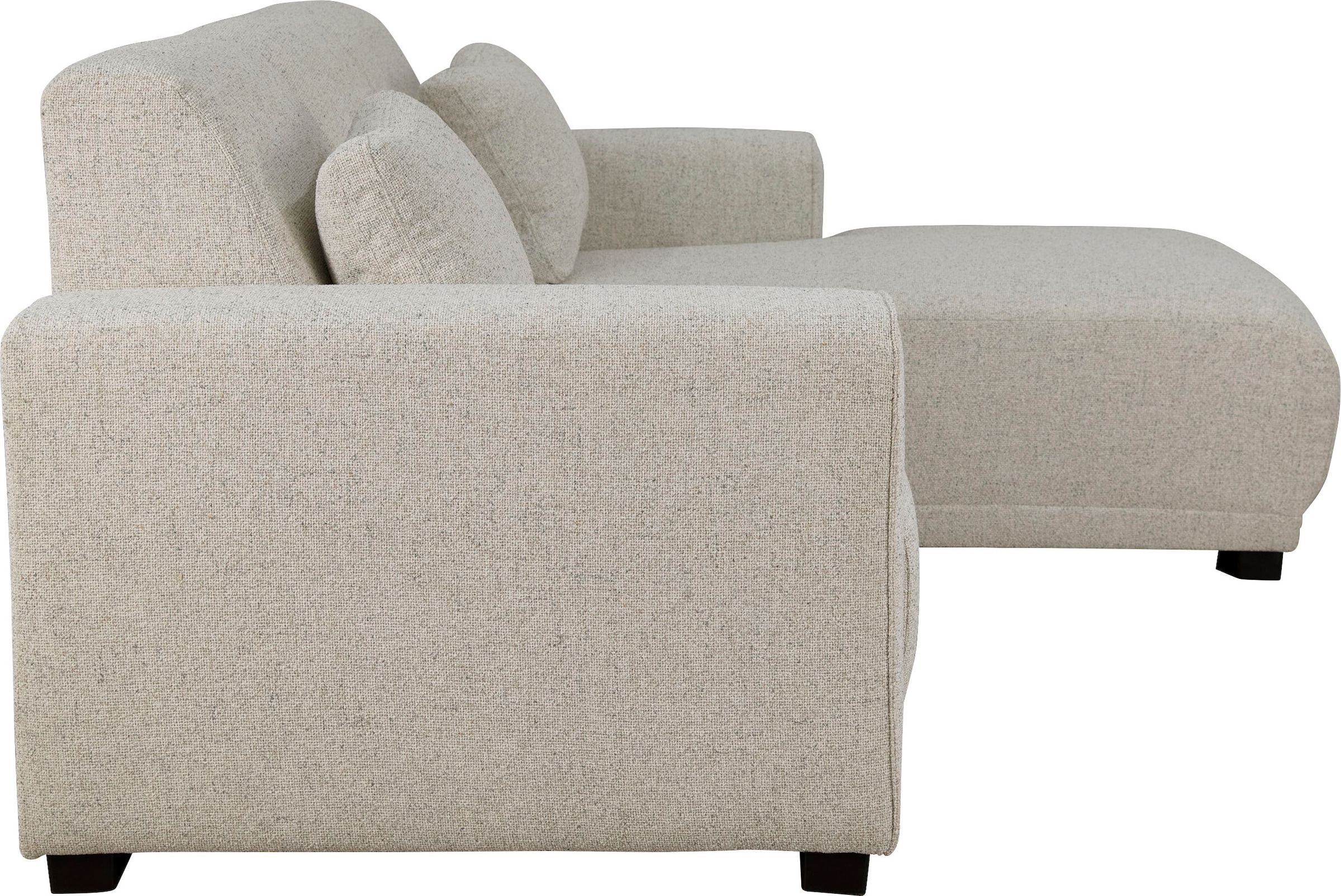 Home affaire Ecksofa »BORNHOLM L-Form mit Recamiere, Maße B/T/H: 234/162/85 cm«, Recamiere links oder rechts bestellbar, Wellenfederung, inkl. 2 Kissen