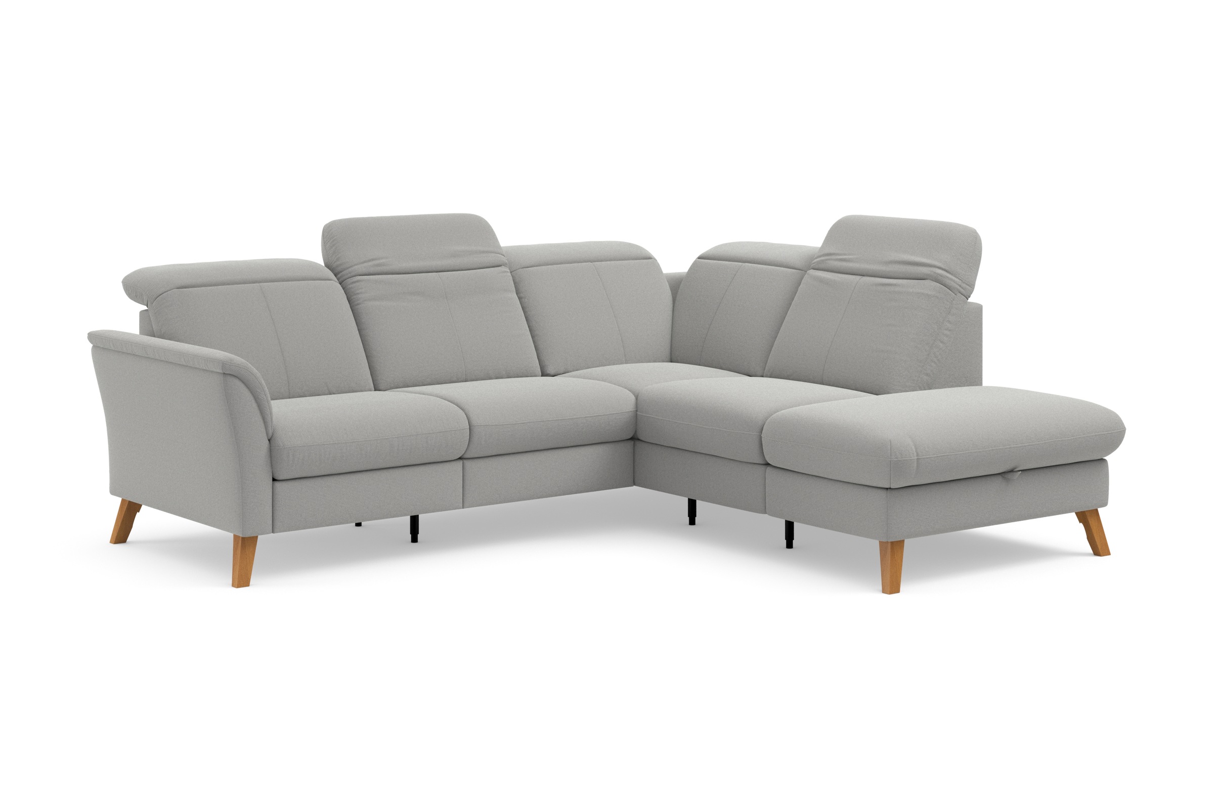 sit&more Ecksofa »Romero L-Form«, wahlweise mit oder ohne TV-Funktion, Bettfunktion, Bettkasten