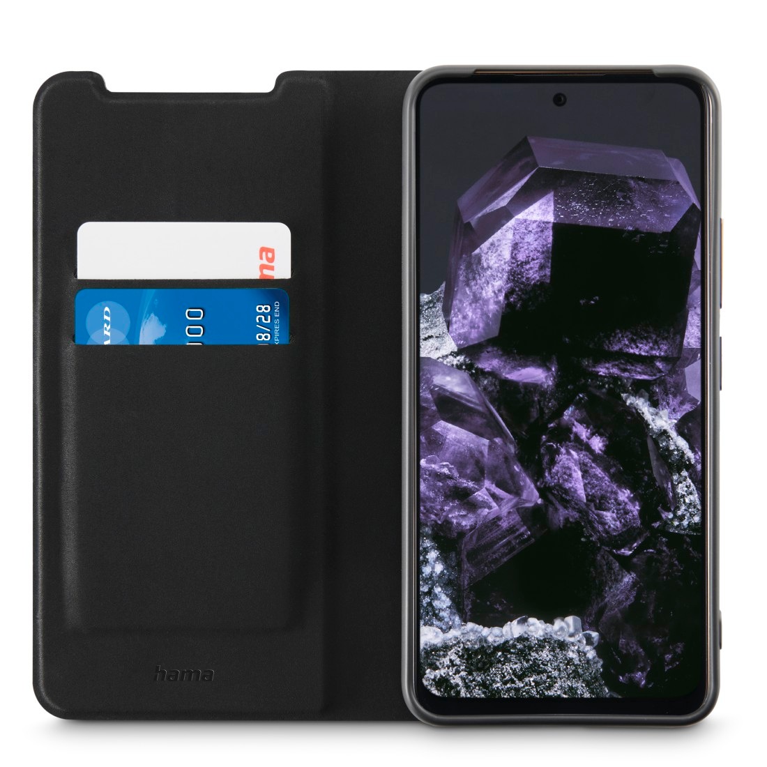 5. Bild von Hama Smartphone-Hülle »Handytasche für Google Pixel 8, Farbe Schwarz, flexible Hülle«, Google Pixel 8, Mit Kartenfächer, Standfunktion und Magnetverschluss