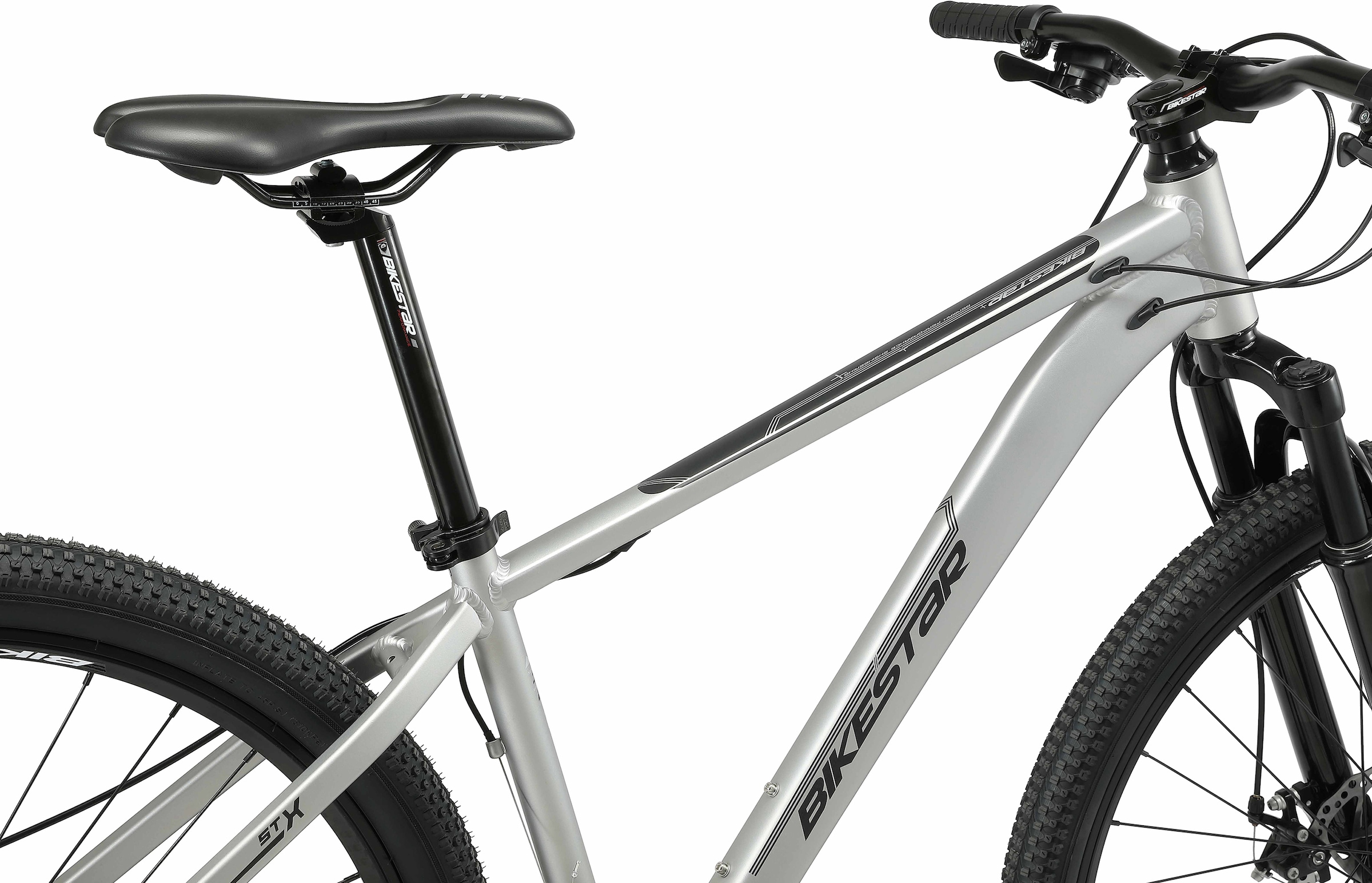 Bikestar Mountainbike, 21 Gang, Shimano, RD-TY300 Schaltwerk, Kettenschaltung, für Damen und Herren, Kettenschaltung