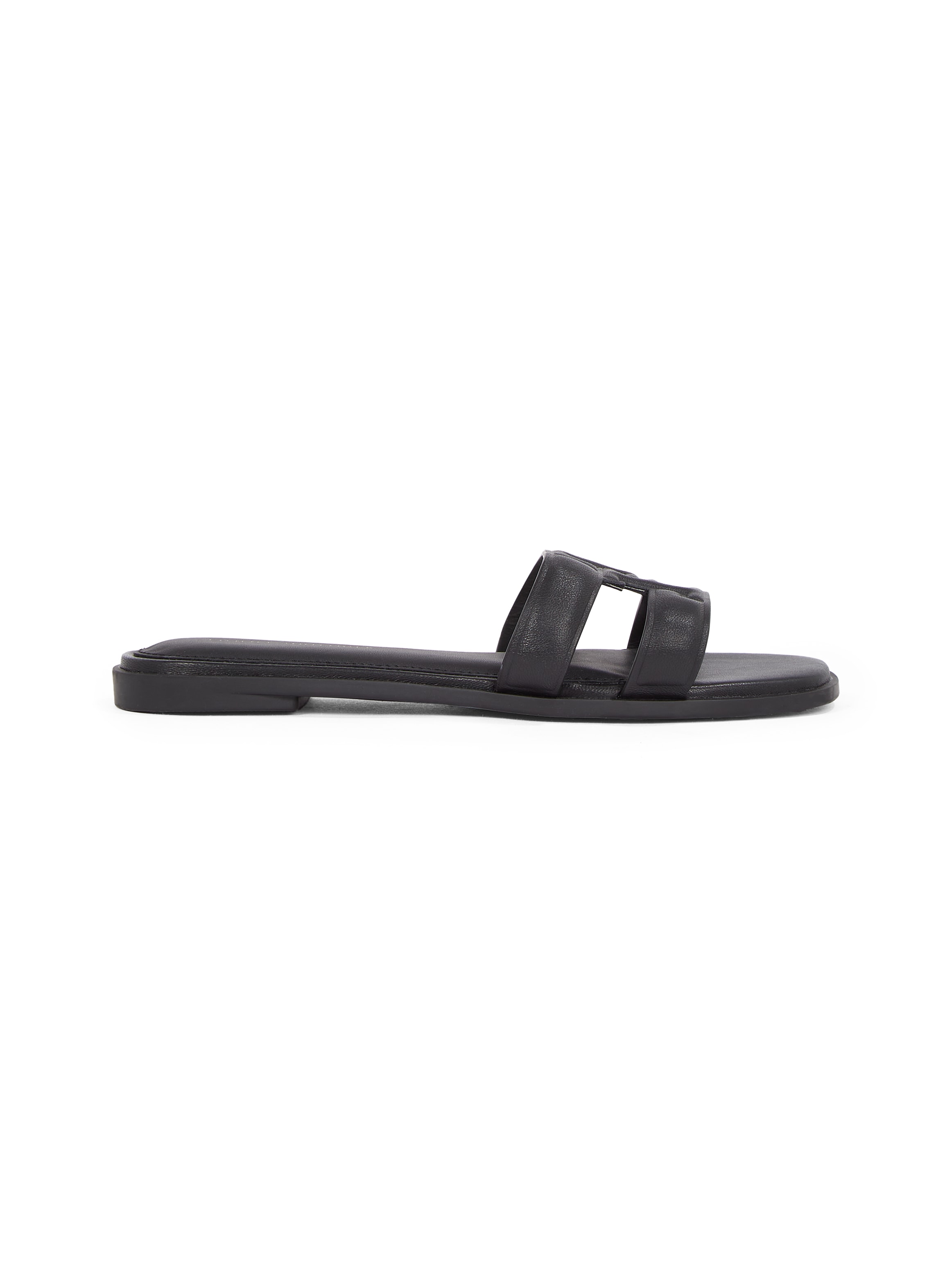 Tommy Hilfiger Pantolette »TH LOGO STRAP MULE«  Bequemschuh, Sommerschuh, Flats mit TH-Logo als Schnalle