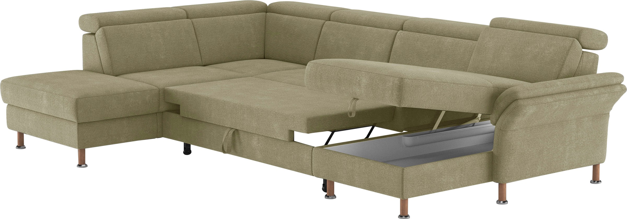 Home affaire Wohnlandschaft »Calypso U-Form«, wahlweise mit motorischer Relaxfunktion