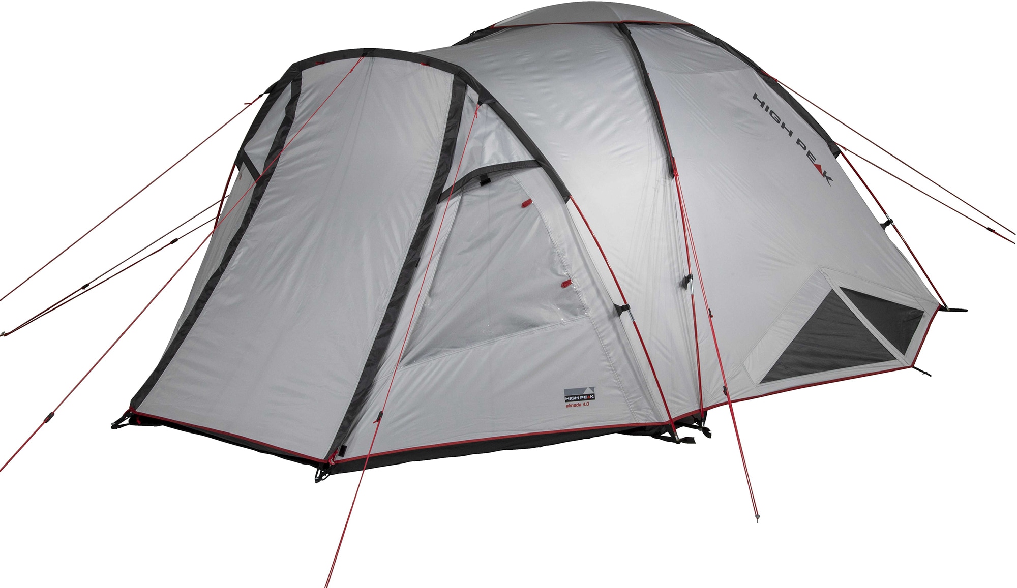 High Peak Kuppelzelt »Zelt Almada 4.0«, 4 Personen, (mit Transporttasche)