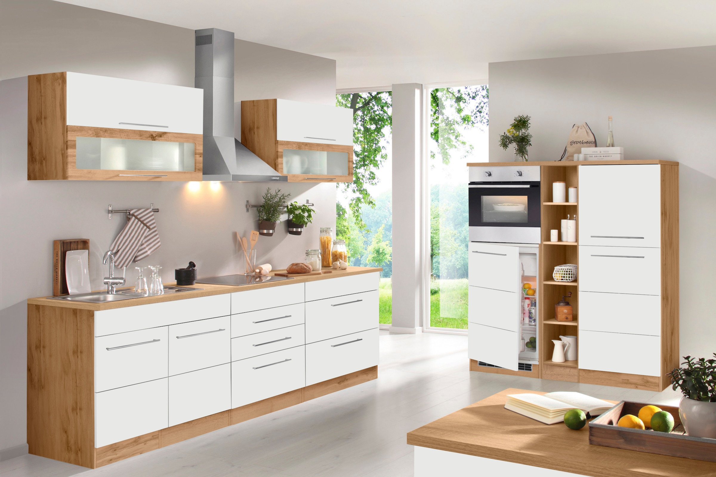 HELD MÖBEL Spülenschrank »Wien«, Breite 100 cm, inkl. Einbauspüle