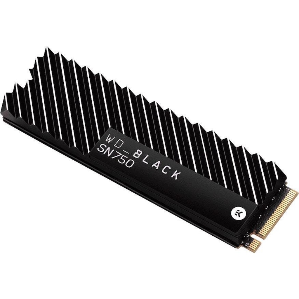 WD_Black Gaming-SSD »SN750 NVMe SSD Heatsink«, Anschluss M.2 PCIe 3.0