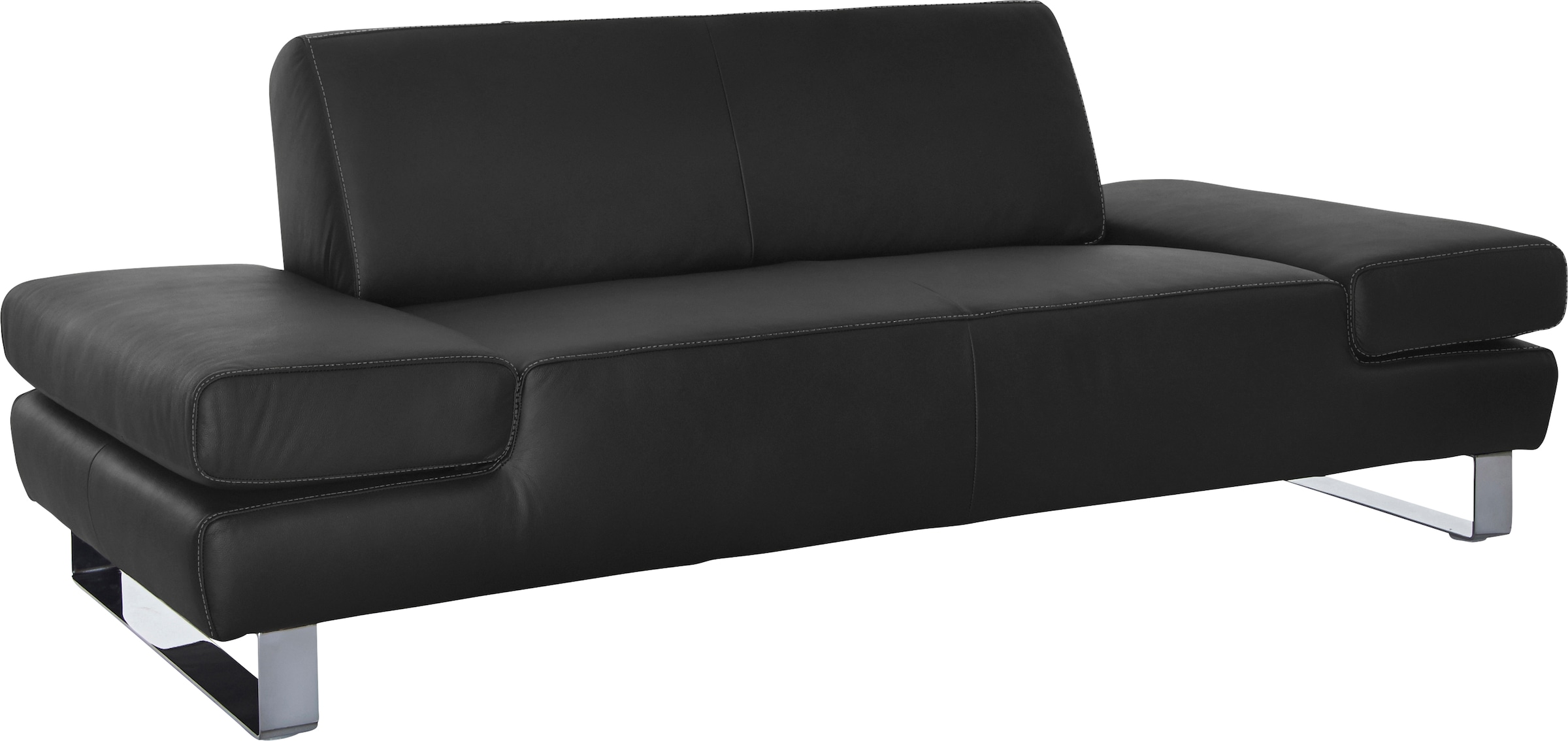 W.SCHILLIG 2-Sitzer »taboo Designsofa mit hohem Sitzkomfort«, mit Übertiefe, inklusive Armlehnenverstellung, mit Kontrastnaht