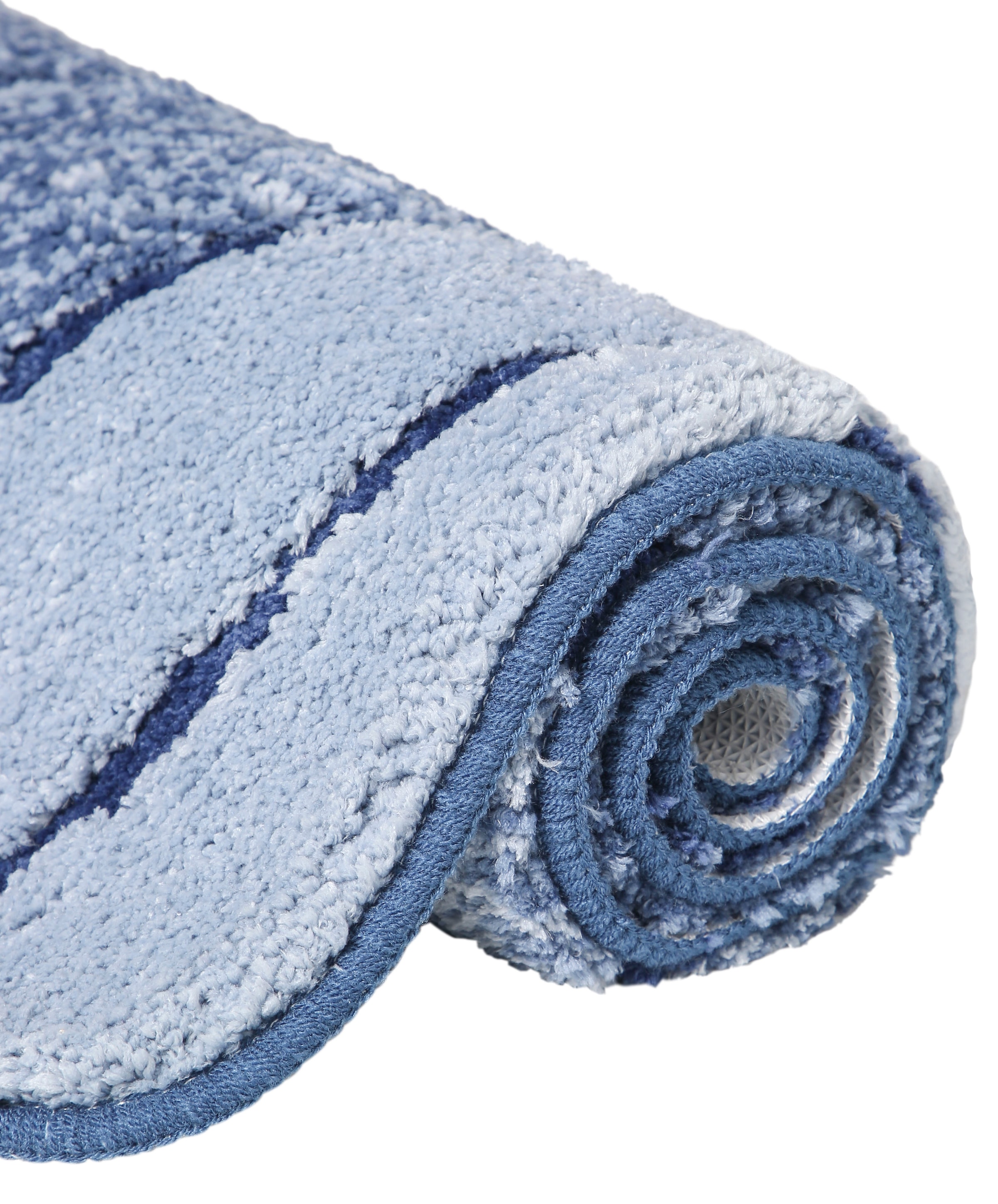 my home Badematte »Josie, Badvorleger, Badezimmer Teppich«, rutschhemmend beschichtet, fußbodenheizungsgeeignet-schnell trocknend-strapazierfähig, Badteppich, Badematten, rechteckig, rund & als 3-tlg. Set erhältlich