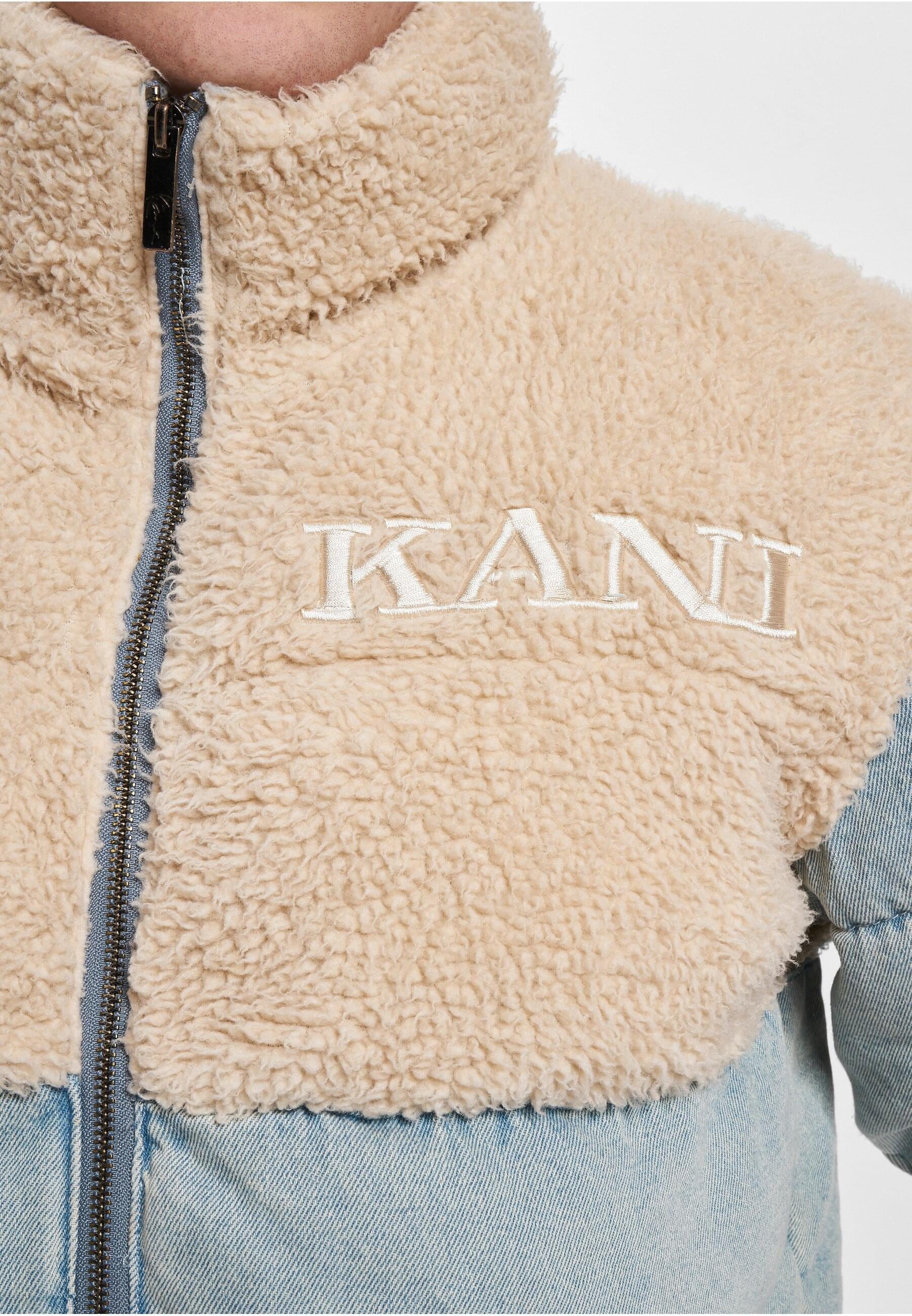 Karl Kani Winterjacke »Karl Kani Herren KM234-036-1 KK Retro Denim Teddy Puffer Jacket« 1 Stk. tlg. ohne Kapuze