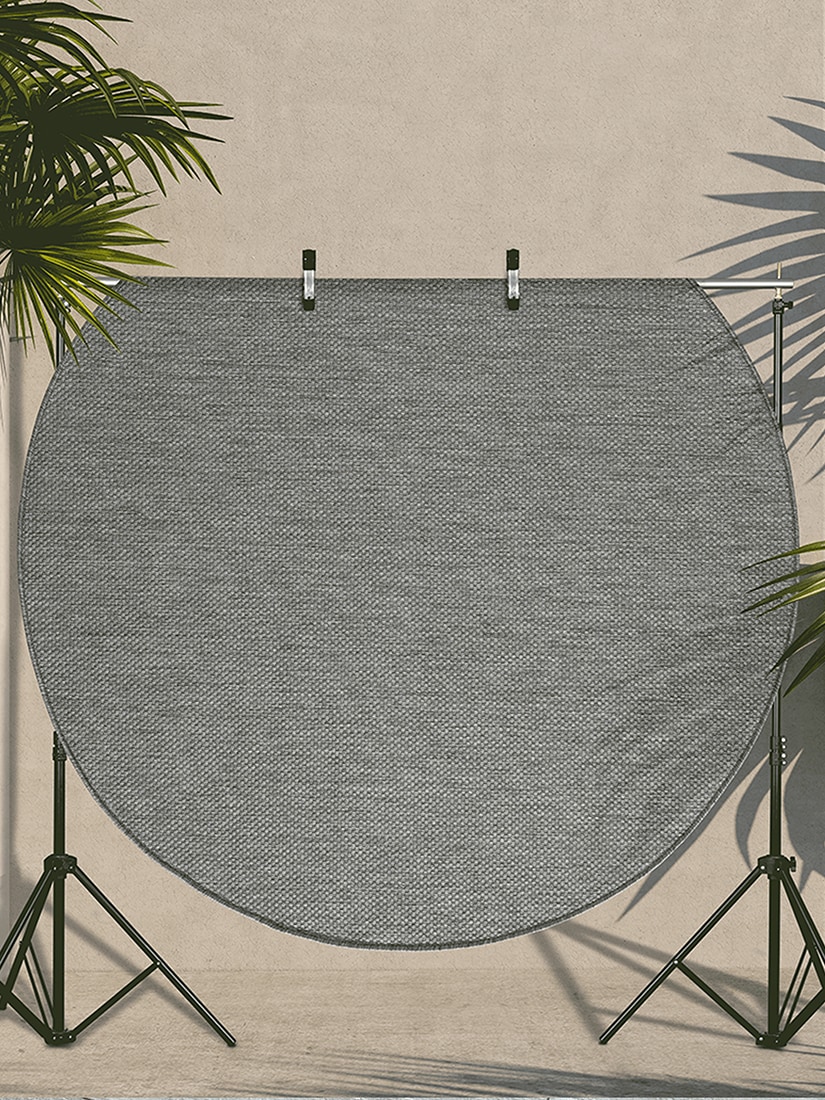 the carpet Teppich »Mistra round«, rund, 1 mm Höhe, moderner robuster In und Outdoor Teppich