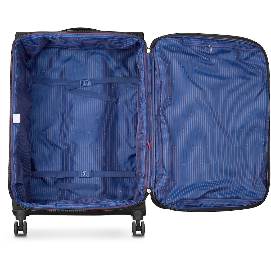 Delsey Weichgepäck-Trolley »Montmartre Air 2.0, 77 cm, schwarz«, 4 Rollen