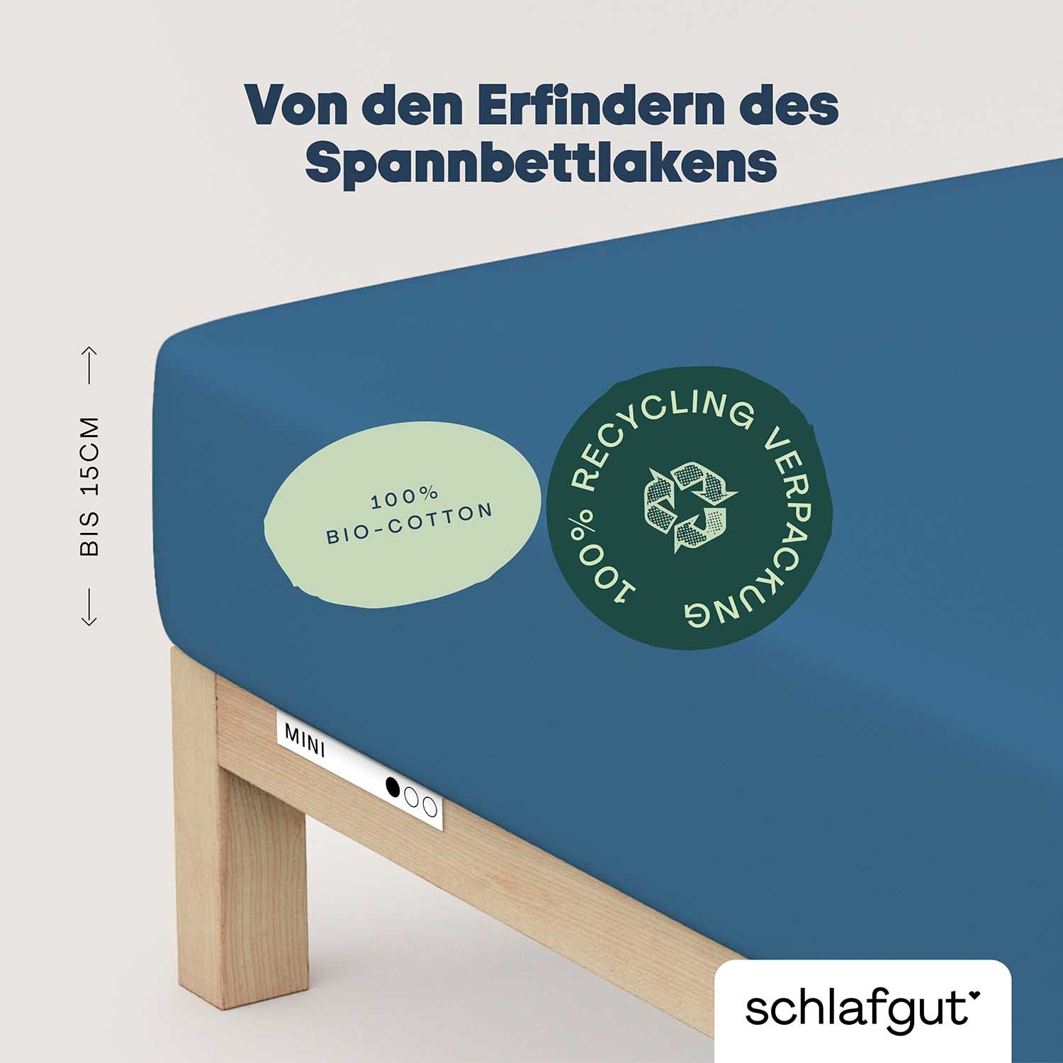 Schlafgut Spannbettlaken »Casual Mini Spannbettlaken«, für Kinder, MADE IN GREEN by OEKO-TEX®