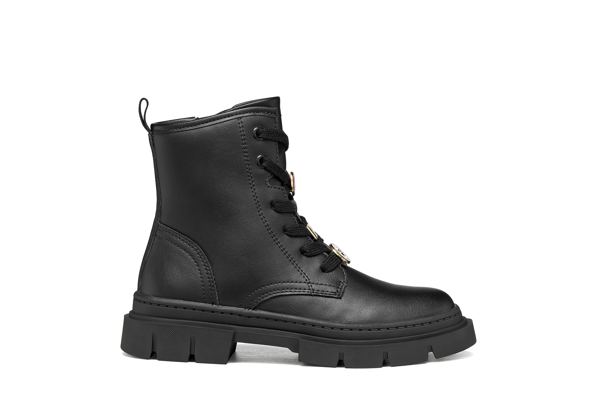 Geox Schnürboots »J KARSYN GIRL«  Stiefelette mit Pins, Größenschablone zum Download