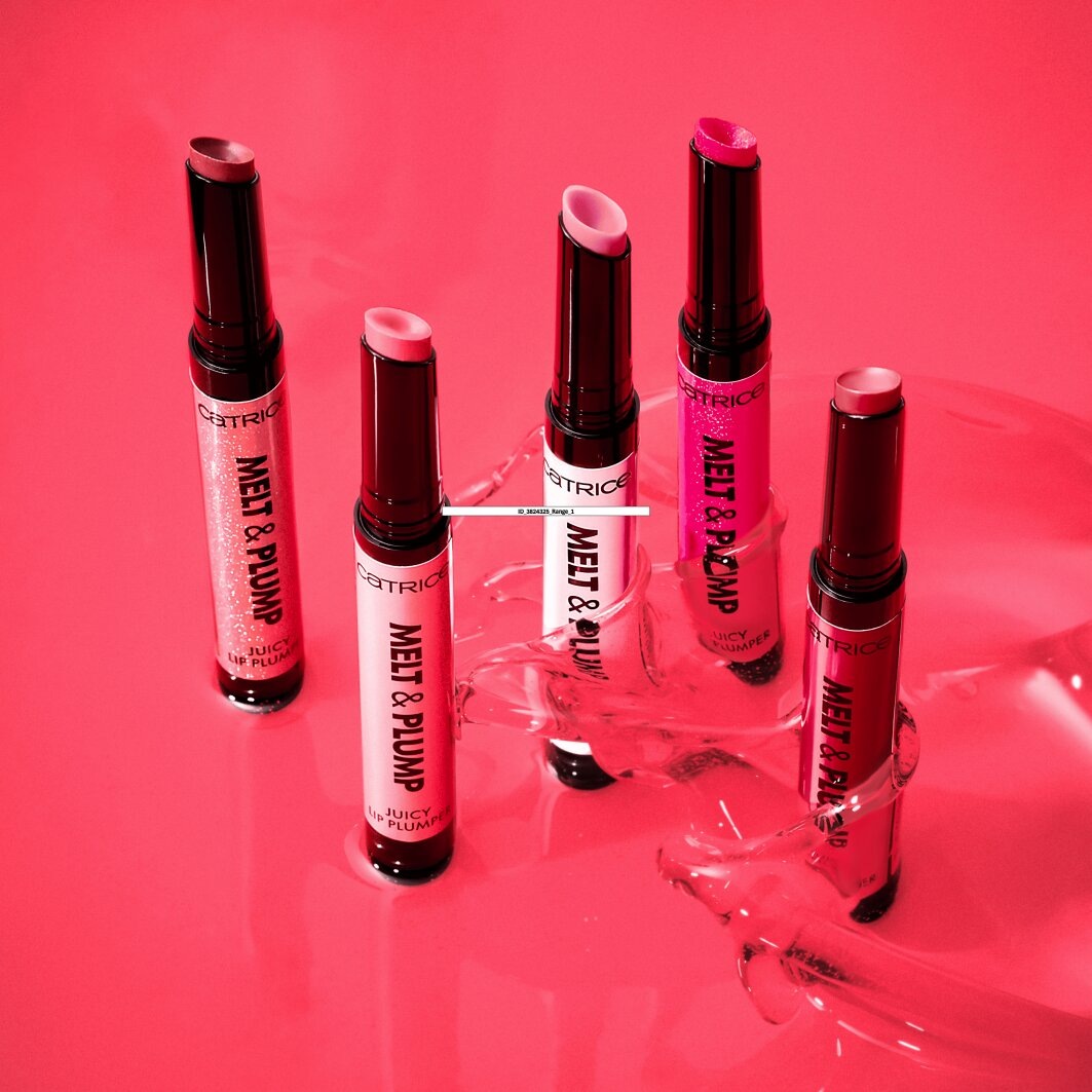 Catrice Lippenbalsam »Melt & Plump Juicy Lip Plumper«, (Set, 3 tlg.), Sorgt für Glanz und Volumen, weiche Textur, kühlend durch Menthol.