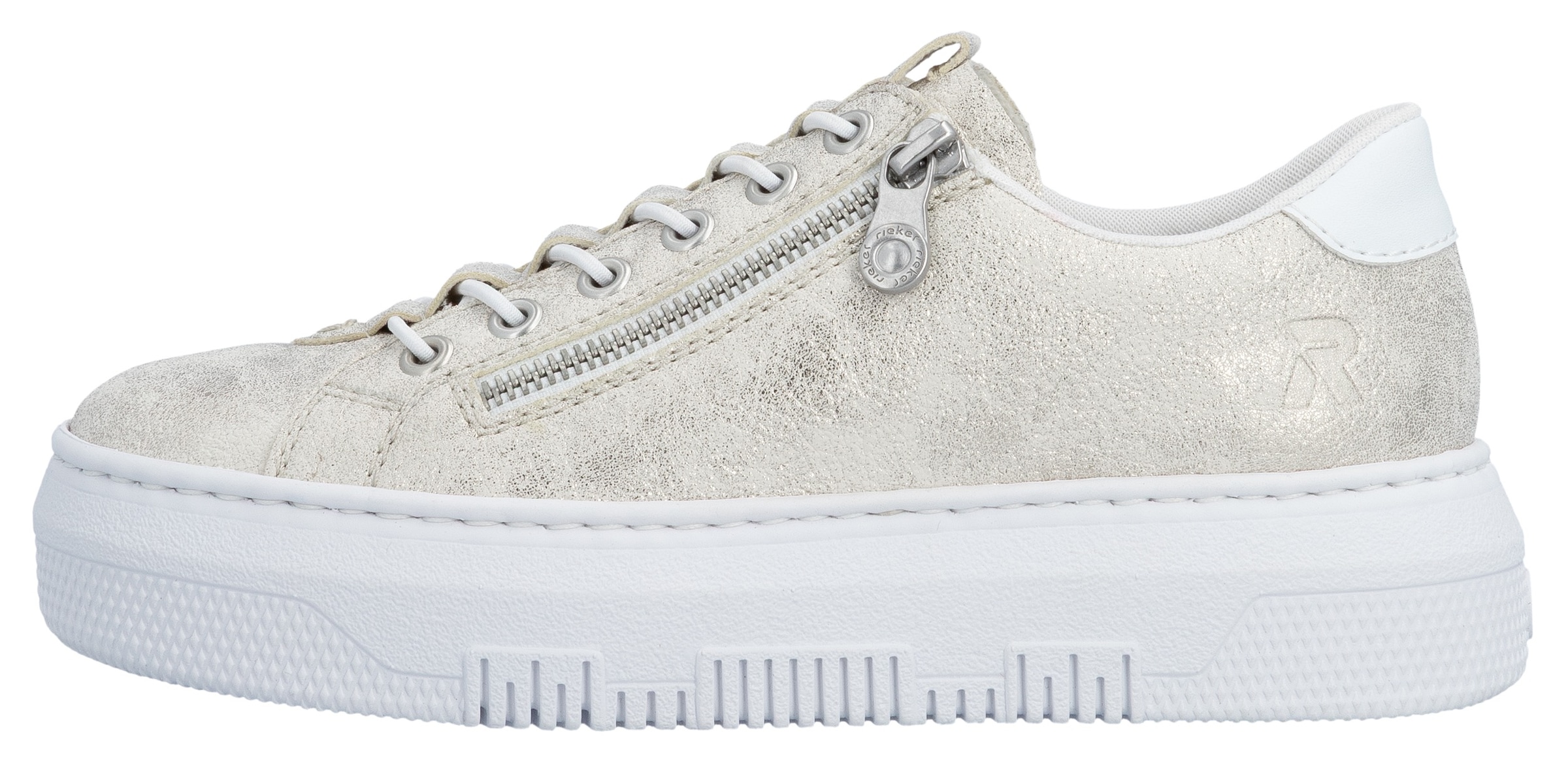 Rieker Plateausneaker  Sneaker, Slip-On Sneaker, Slipper mit Schaftrandpolster