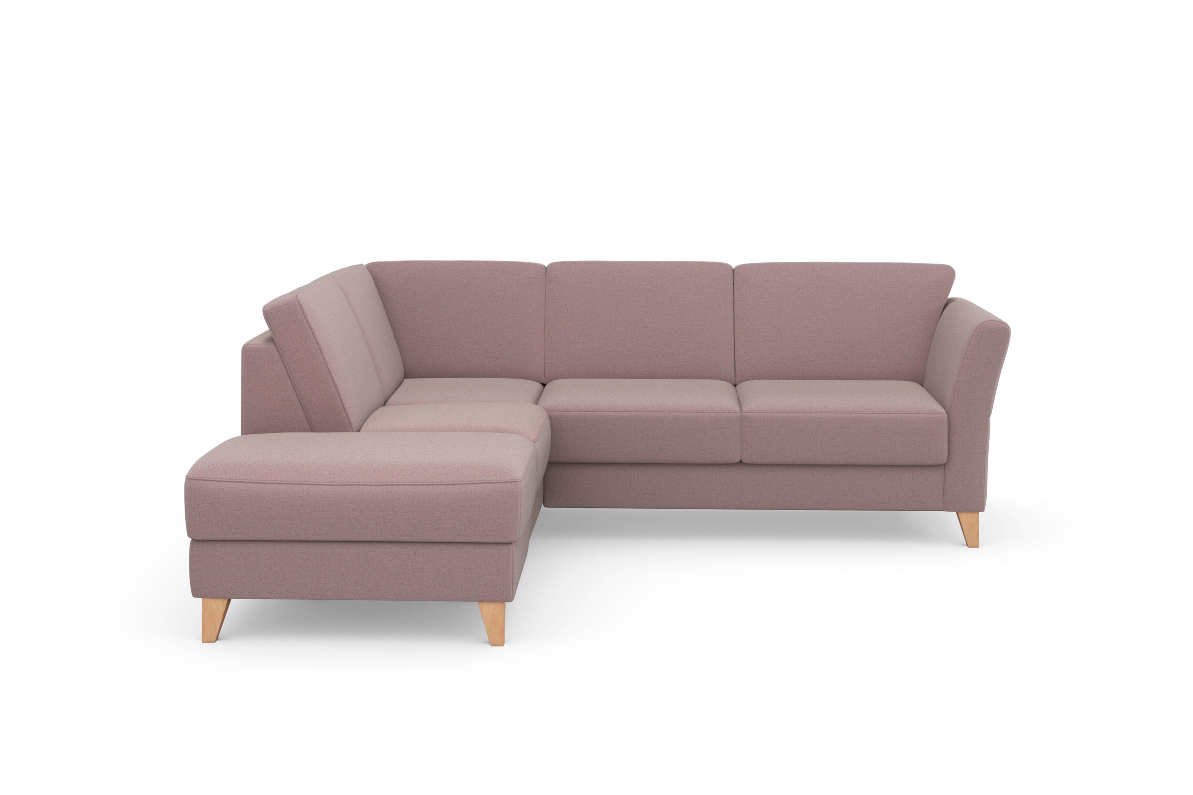 sit&more Ecksofa »Visby L-Form« Wahlweise mit Bettfunktion und Stauraum, frei im Raum stellbar