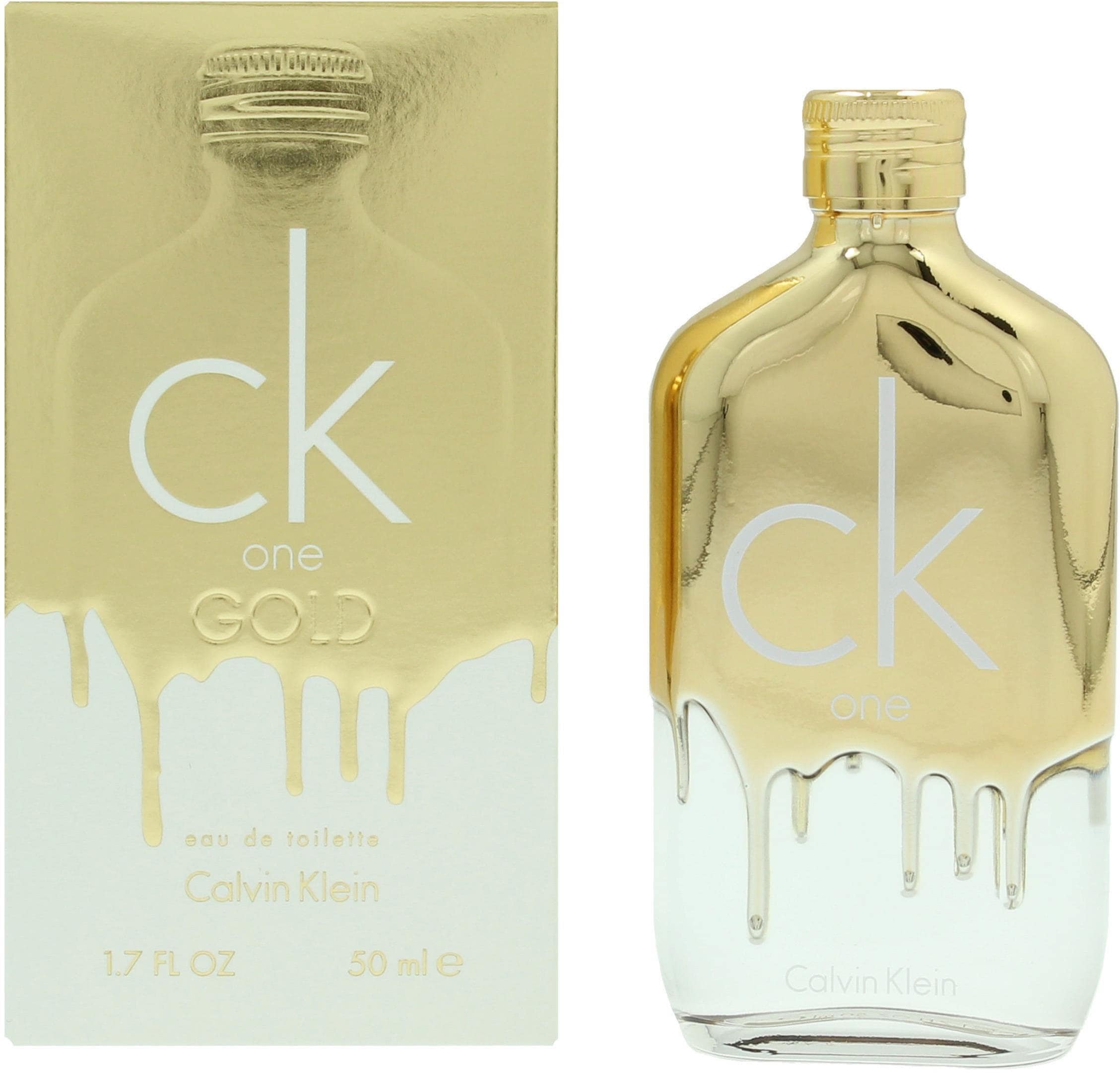 Calvin Klein Eau de Toilette »CK One Gold« Holziger Unisex-Duft mit Feige, Jasmin, Veilchen und Vetiver.