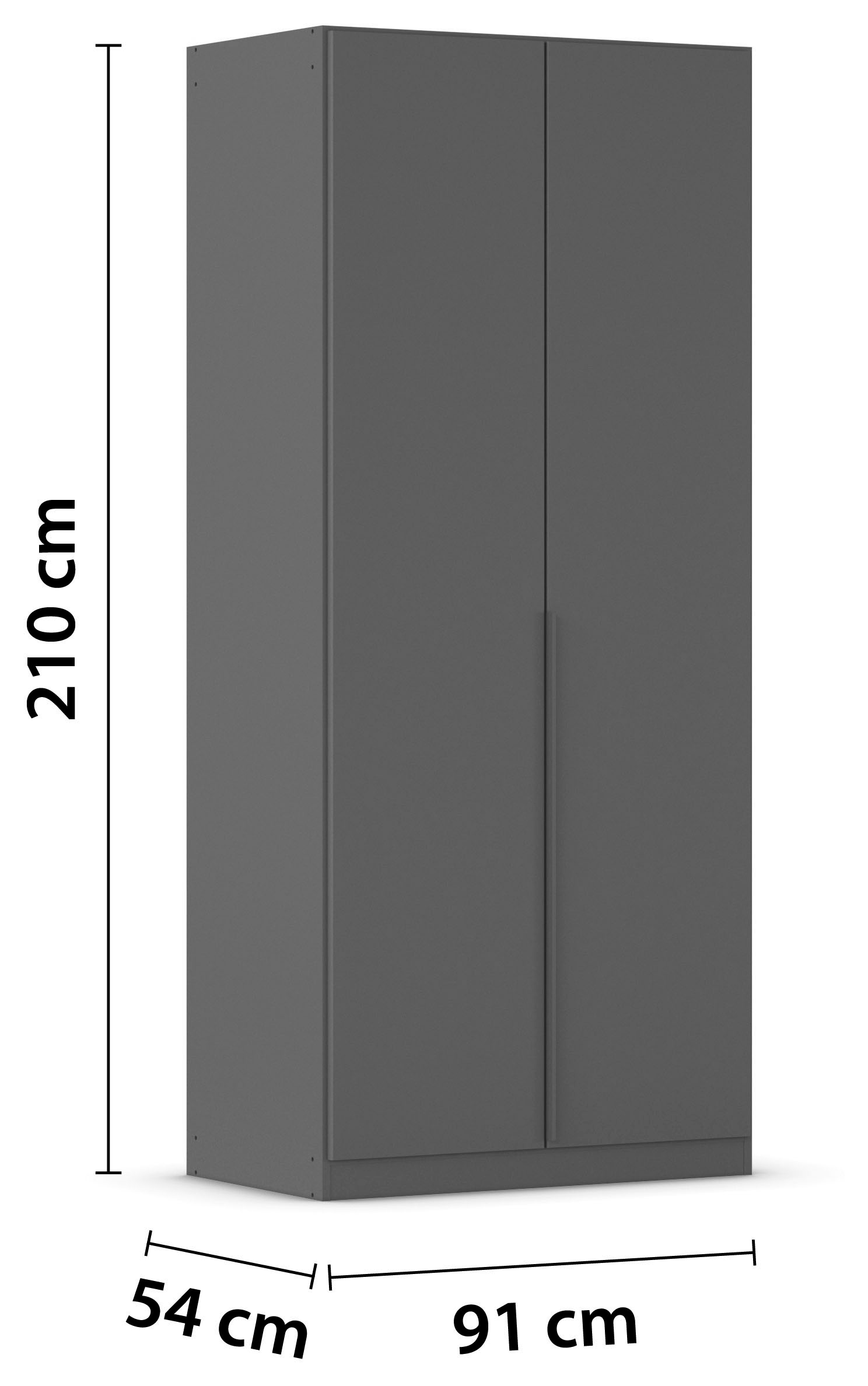 OTTO home Drehtürenschrank »Kleiderschrank Schrank Garderobe AGORDO TOPSELLER Schlafzimmer« in zwei Griff-Farben, Breiten 91-405 cm, Dekor- oder Hochglanzfront,  durchdachte Innenausstattung, in 8 Breiten und 2 Höhen MADE IN GERMANY